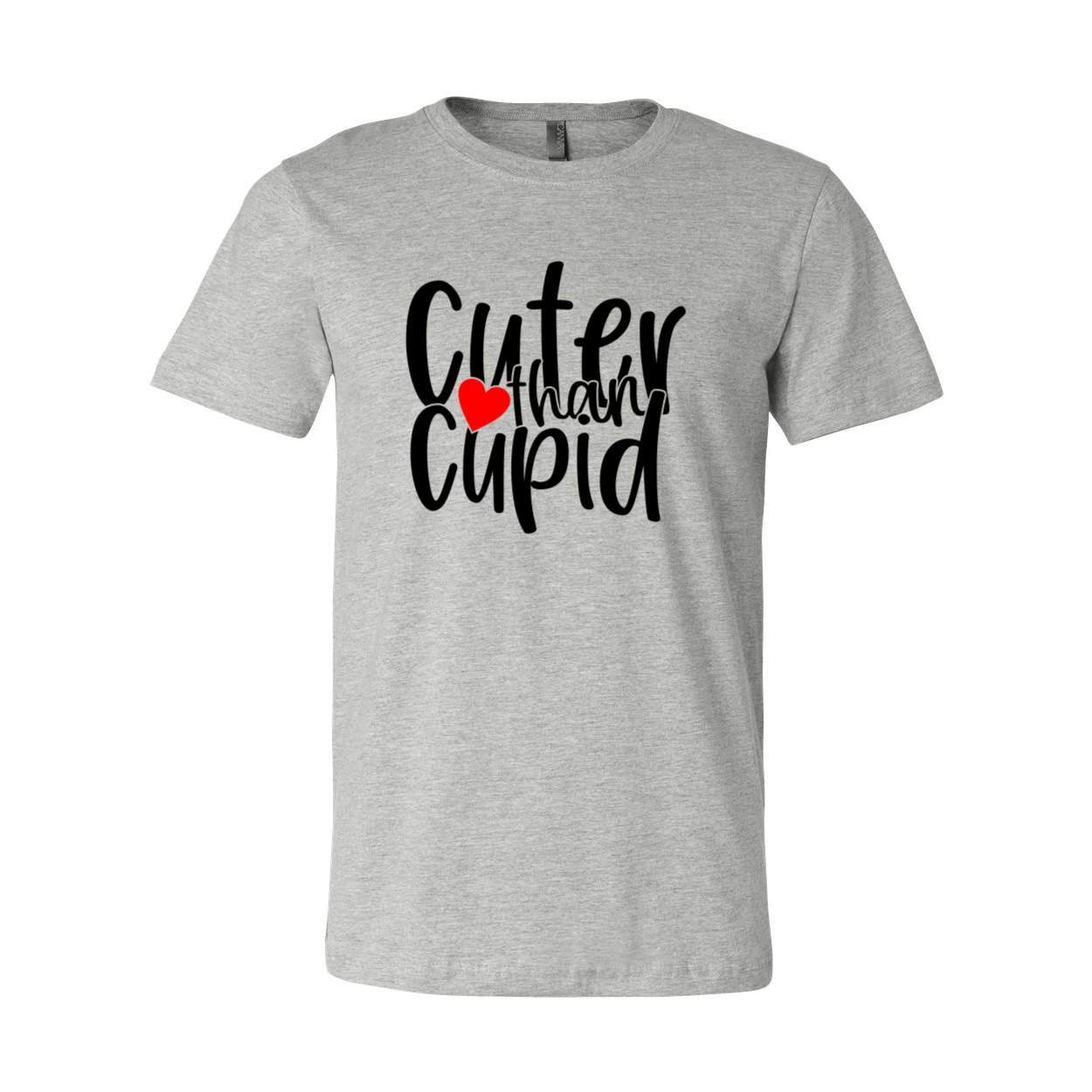 Cuter Than Cupid Shirt in various colors, showcasing its unisex design and comfortable fit.