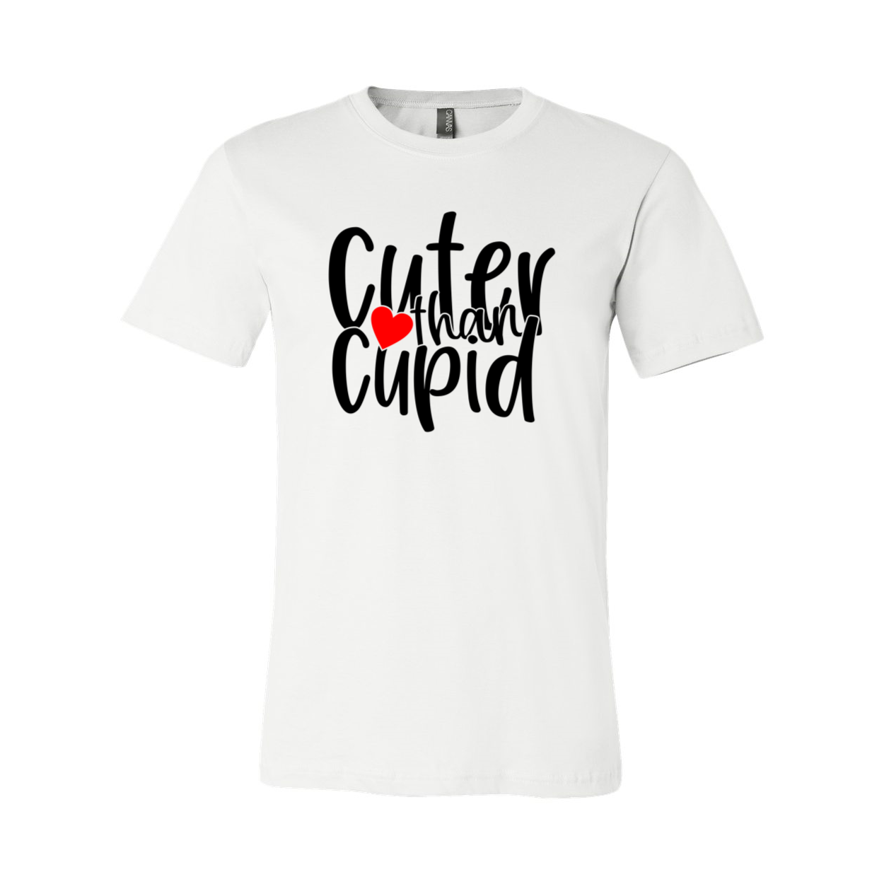 Cuter Than Cupid Shirt in various colors, showcasing its unisex design and comfortable fit.