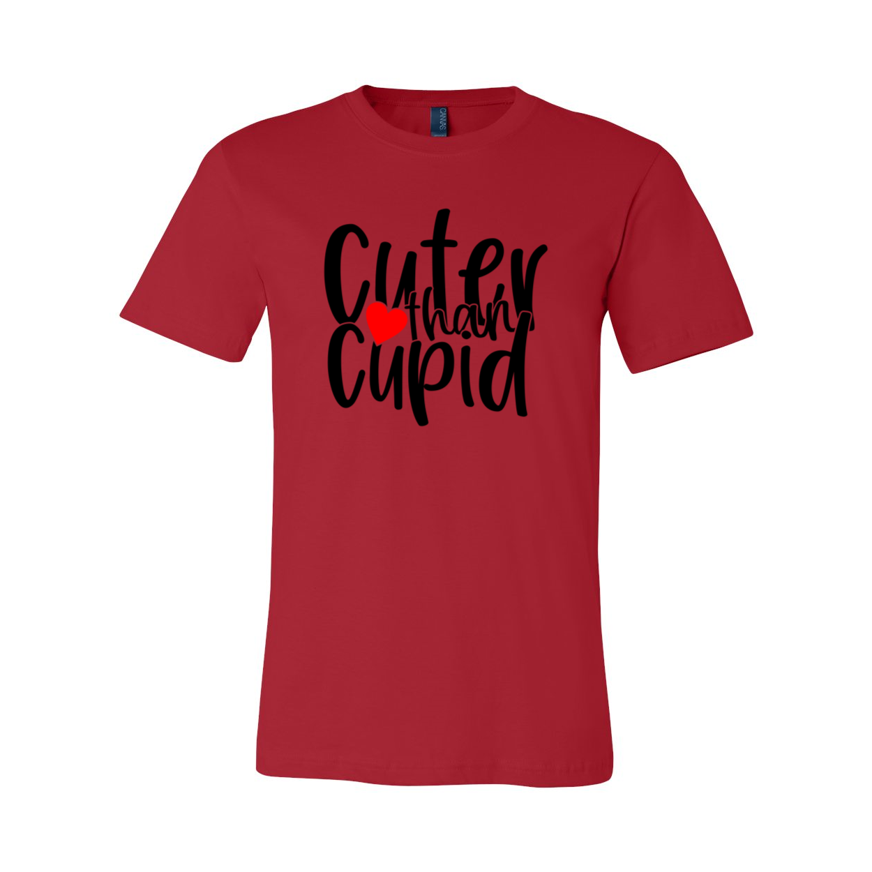 Cuter Than Cupid Shirt in various colors, showcasing its unisex design and comfortable fit.