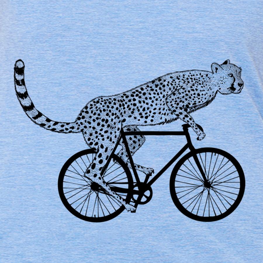 A stylish Cycling Cheetah tee featuring a vibrant cheetah graphic, perfect for cycling enthusiasts.