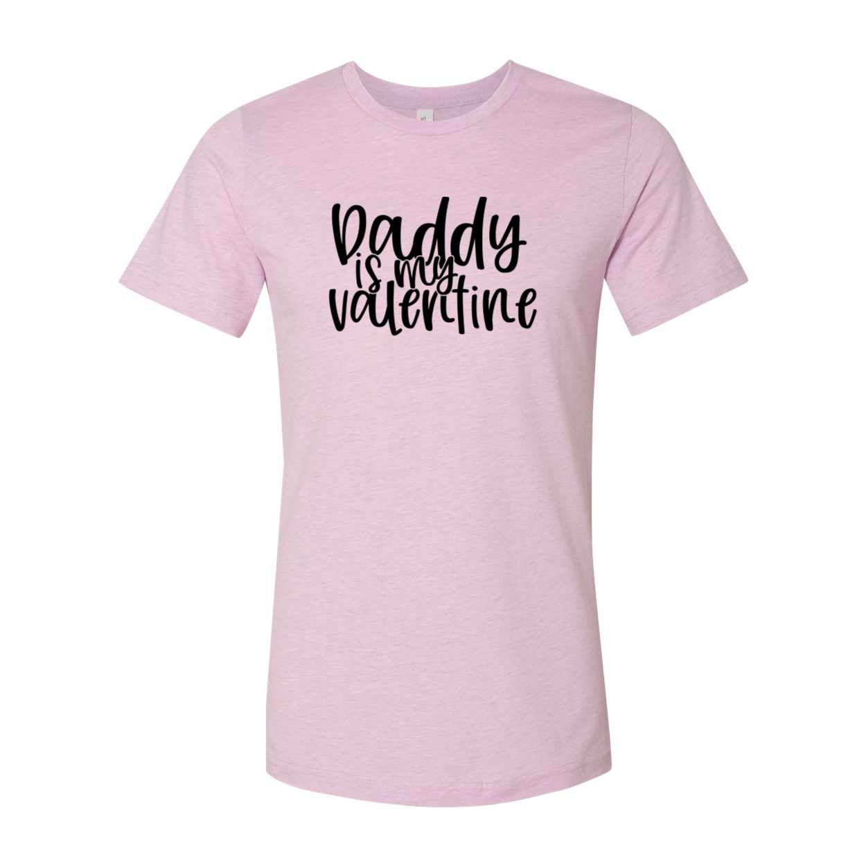 A unisex Daddy Is My Valentine Shirt in various colors, showcasing its soft fabric and stylish design.