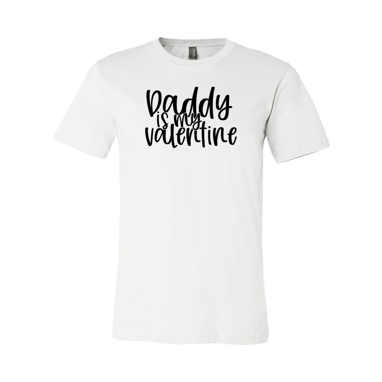 A unisex Daddy Is My Valentine Shirt in various colors, showcasing its soft fabric and stylish design.