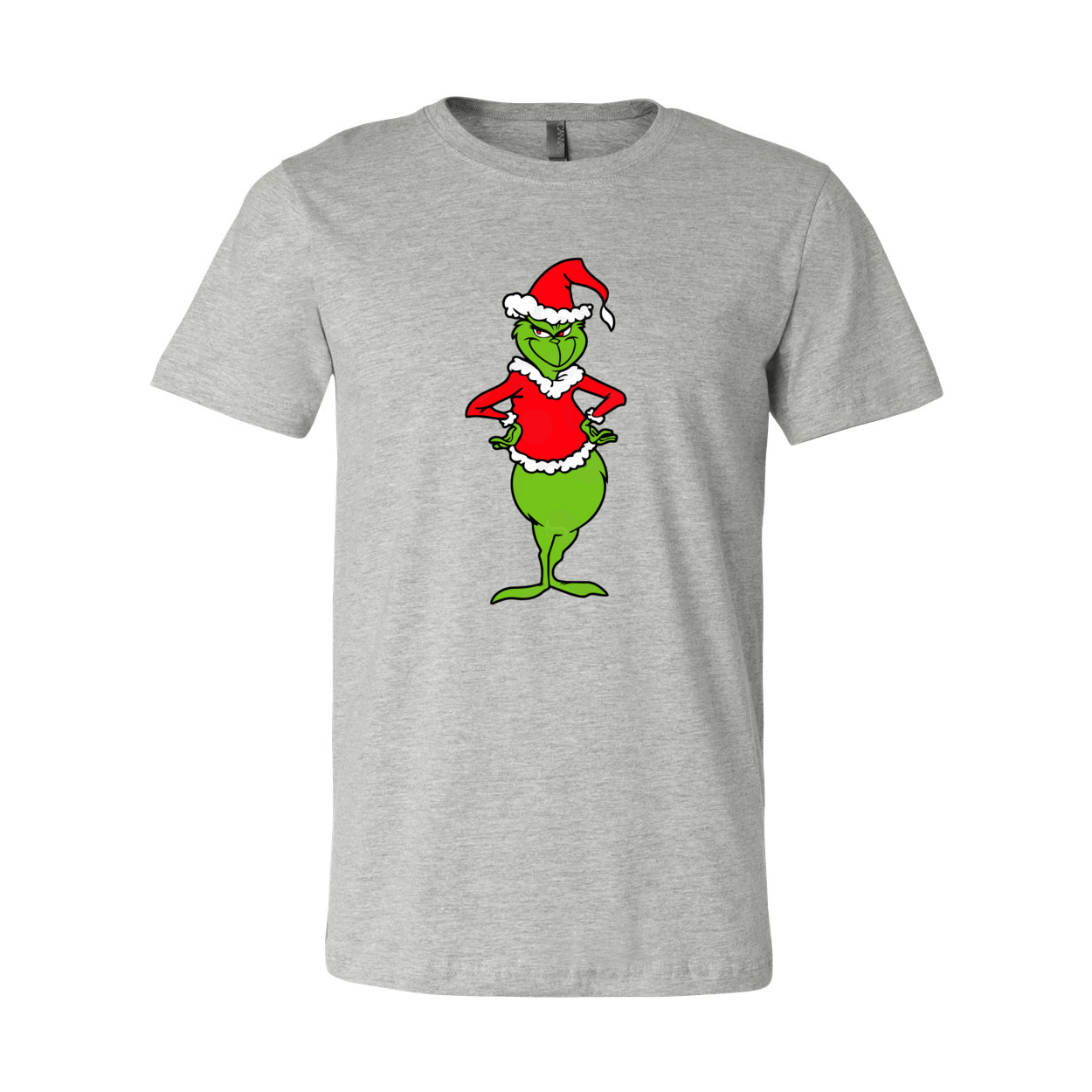 A vibrant Dancing Grinch Shirt featuring a whimsical Grinch design, made from soft ring spun cotton, available in multiple colors.