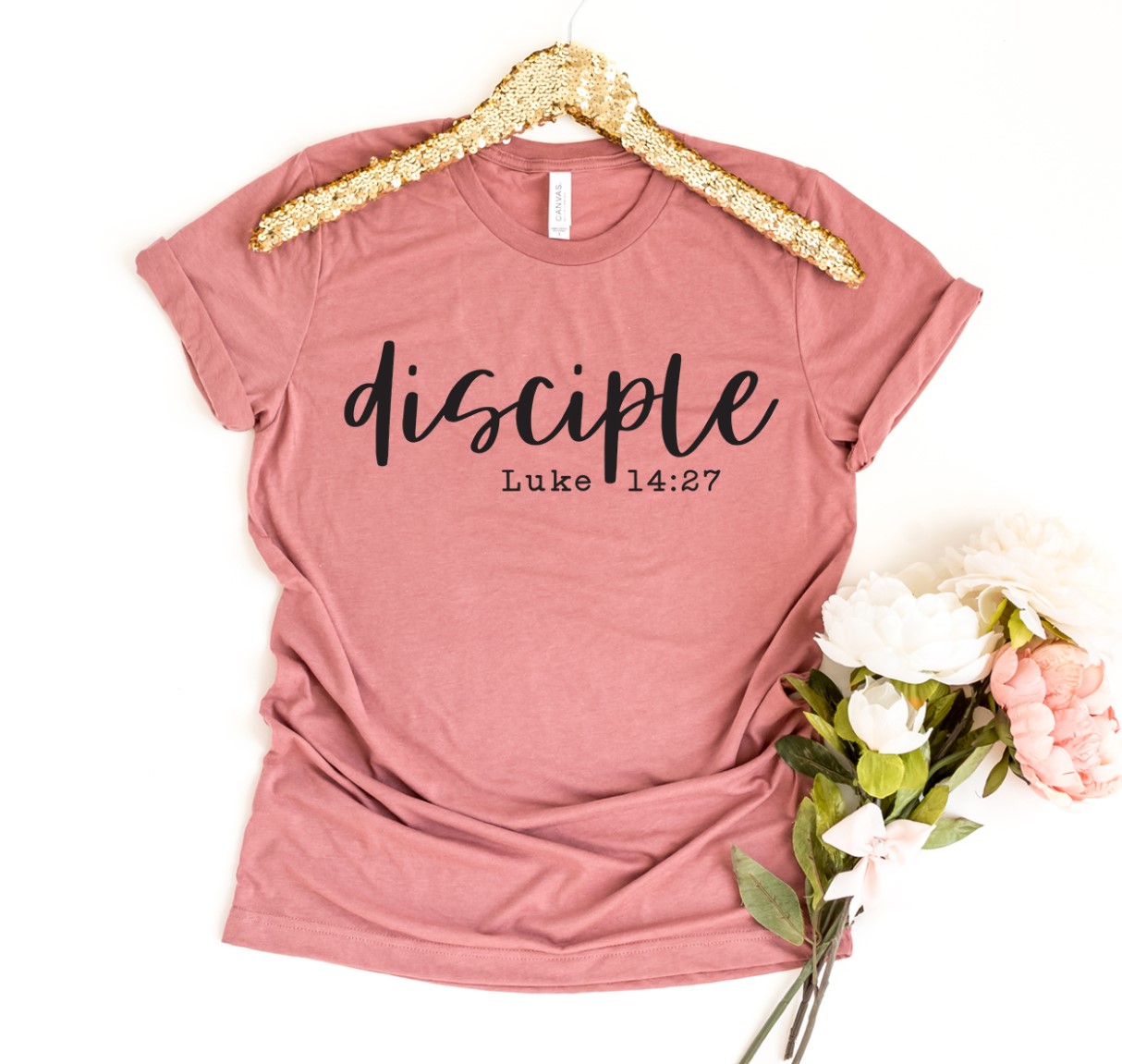 Disciple T-shirt made of premium ring spun cotton with a soft feel and high-quality flex print design.