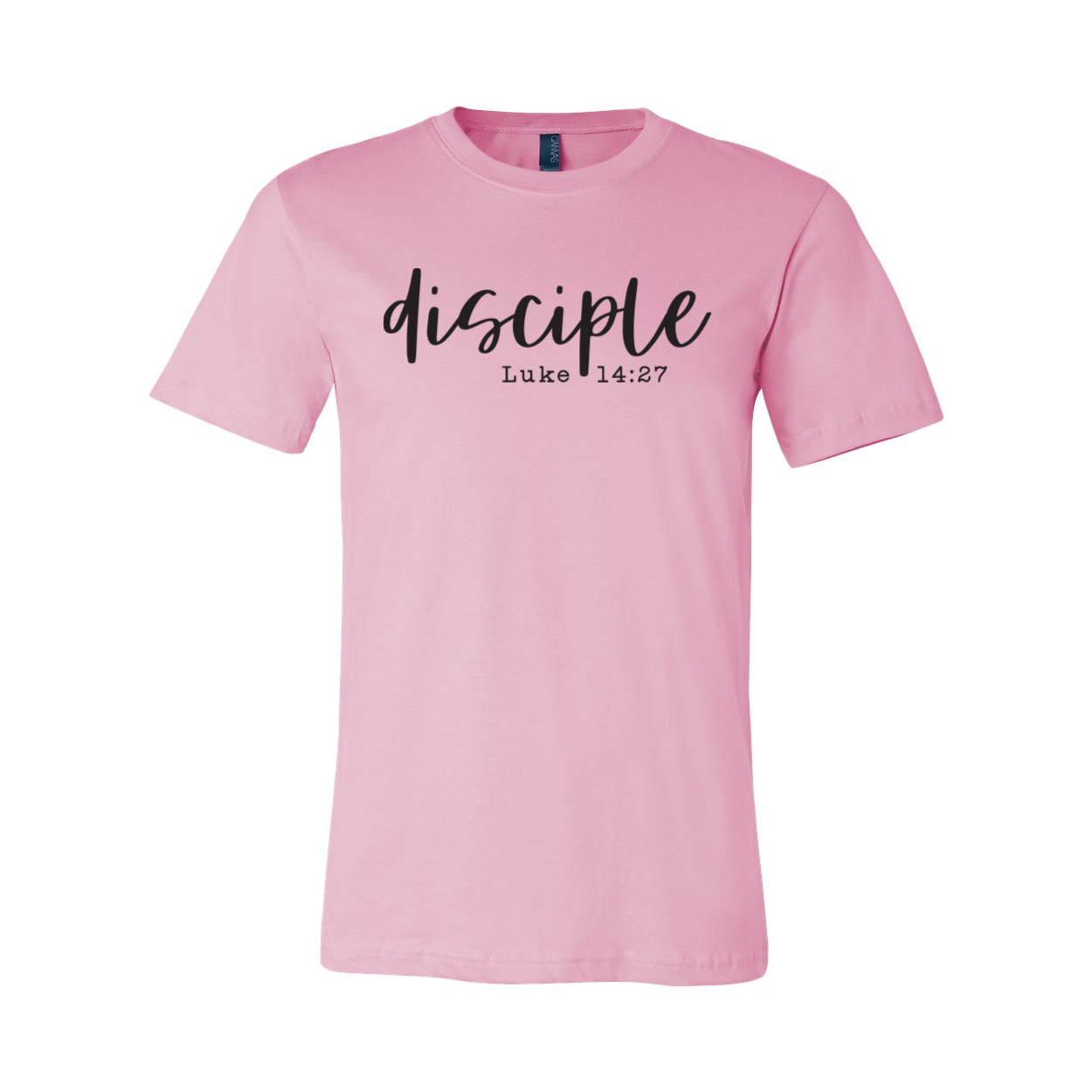 A classic unisex Disciple T-shirt made from 100% airlume cotton, showcasing its soft fabric and versatile design.