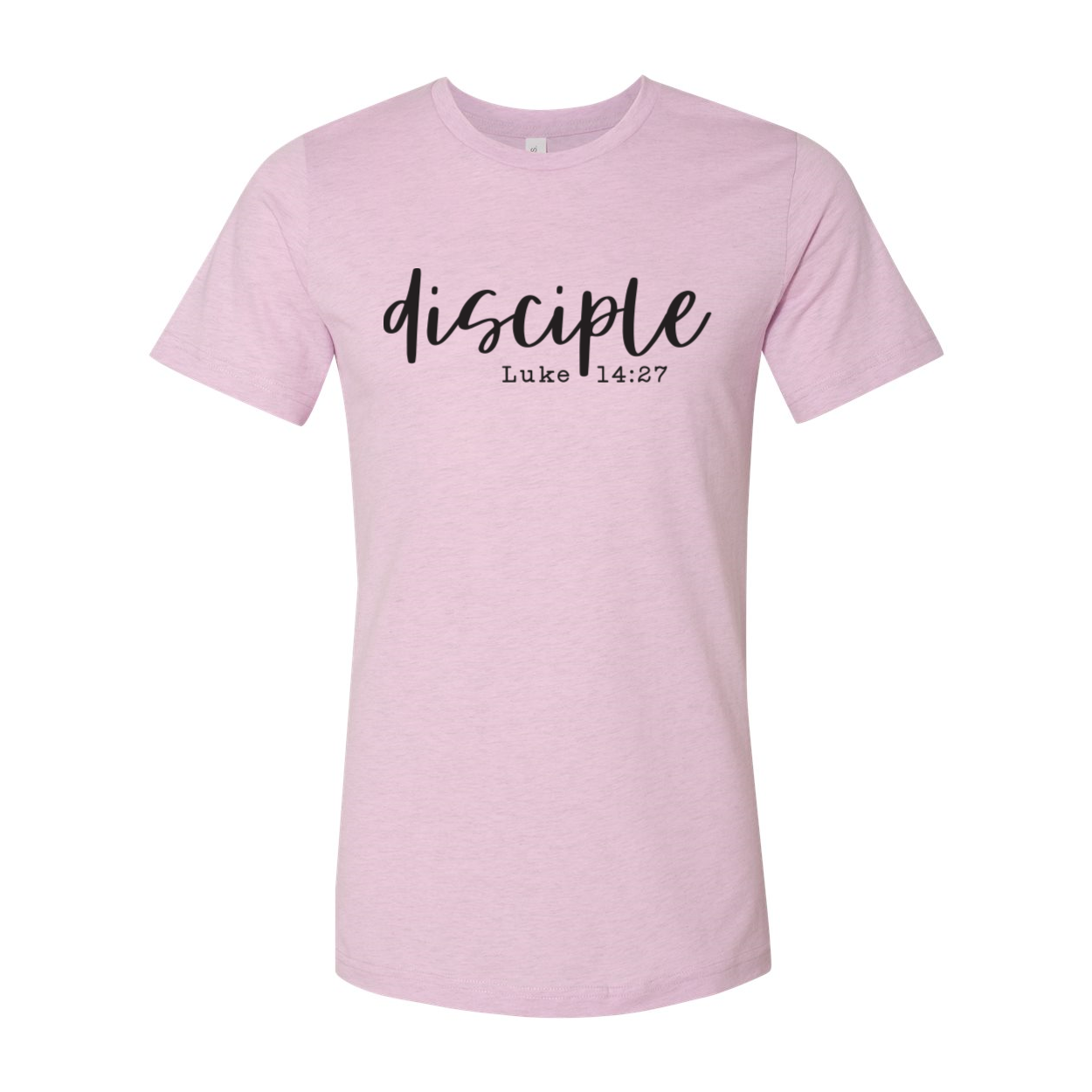 A classic unisex Disciple T-shirt made from 100% airlume cotton, showcasing its soft fabric and versatile design.