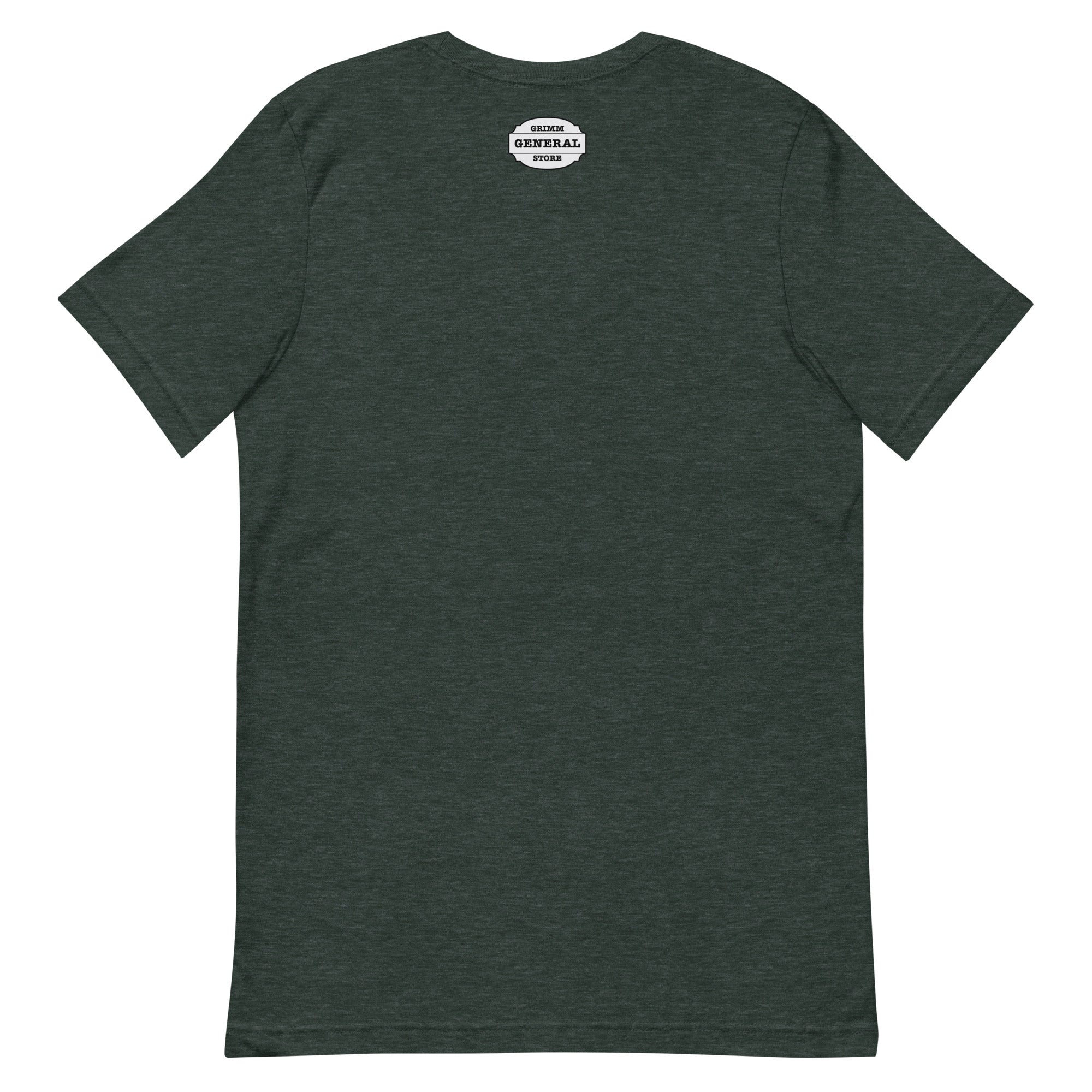 DM Grimm Logo 3 T-Shirt featuring a unique logo design, made from soft and breathable fabric, available in various sizes.