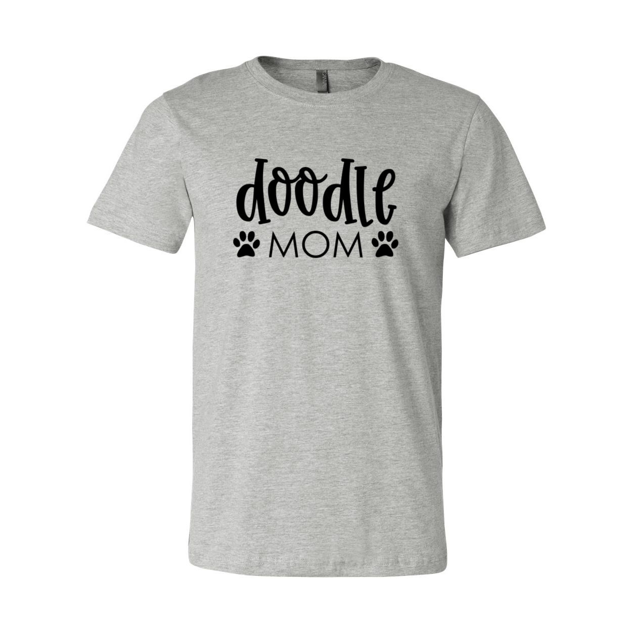 A stylish Doodle Mom Shirt made from soft ring spun cotton, featuring a classic crew neck and available in multiple colors.