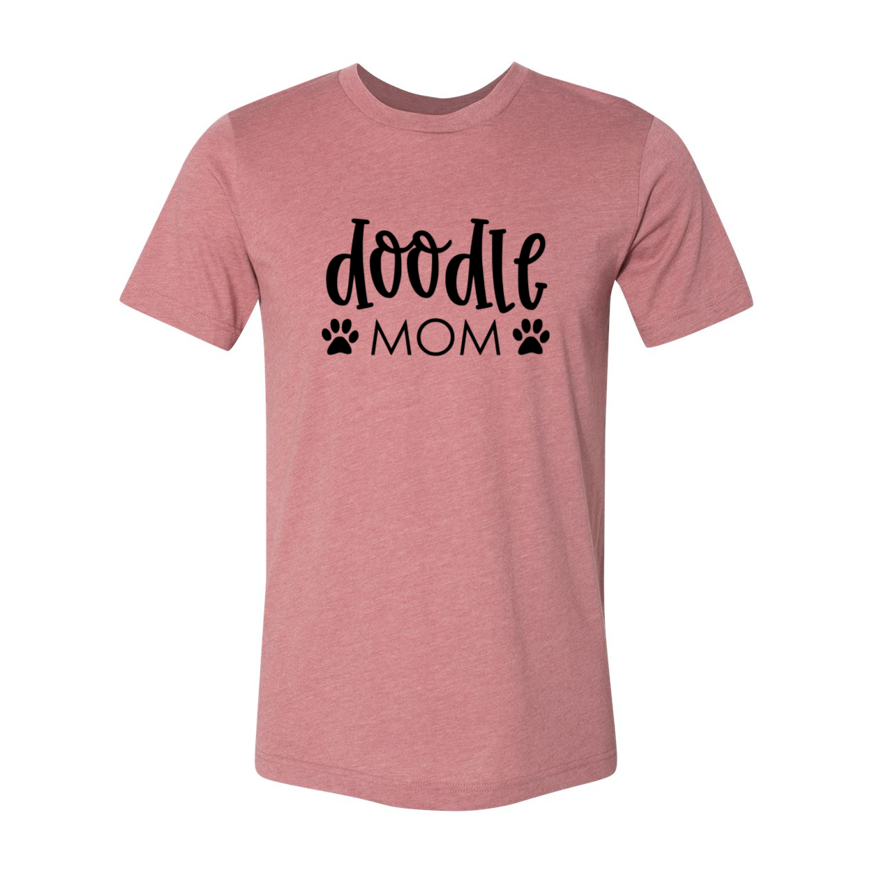 A stylish Doodle Mom Shirt made from soft ring spun cotton, featuring a classic crew neck and available in multiple colors.