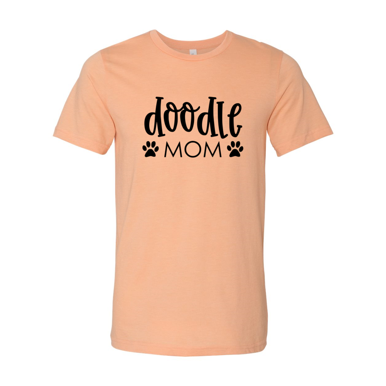 A stylish Doodle Mom Shirt made from soft ring spun cotton, featuring a classic crew neck and available in multiple colors.