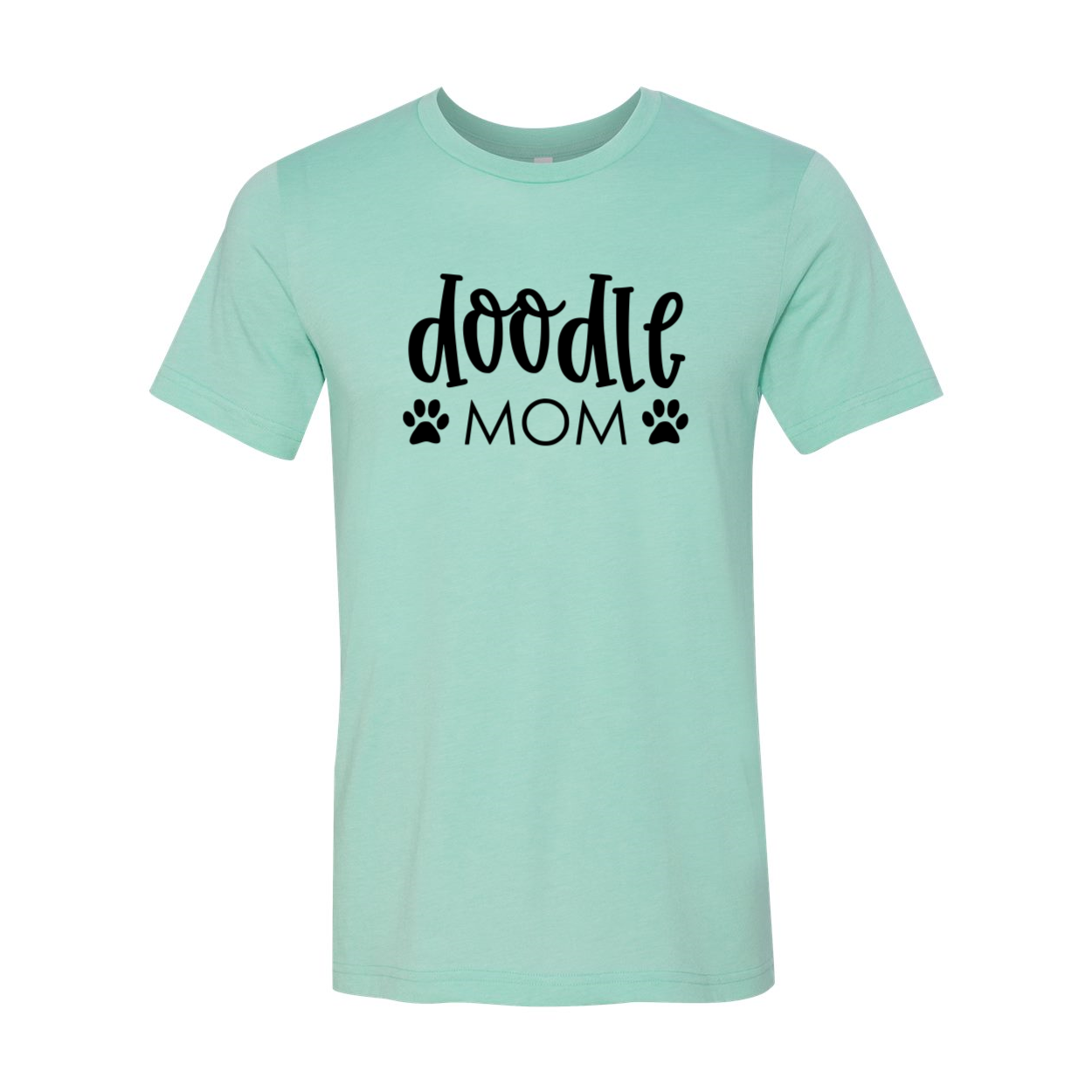 A stylish Doodle Mom Shirt made from soft ring spun cotton, featuring a classic crew neck and available in multiple colors.