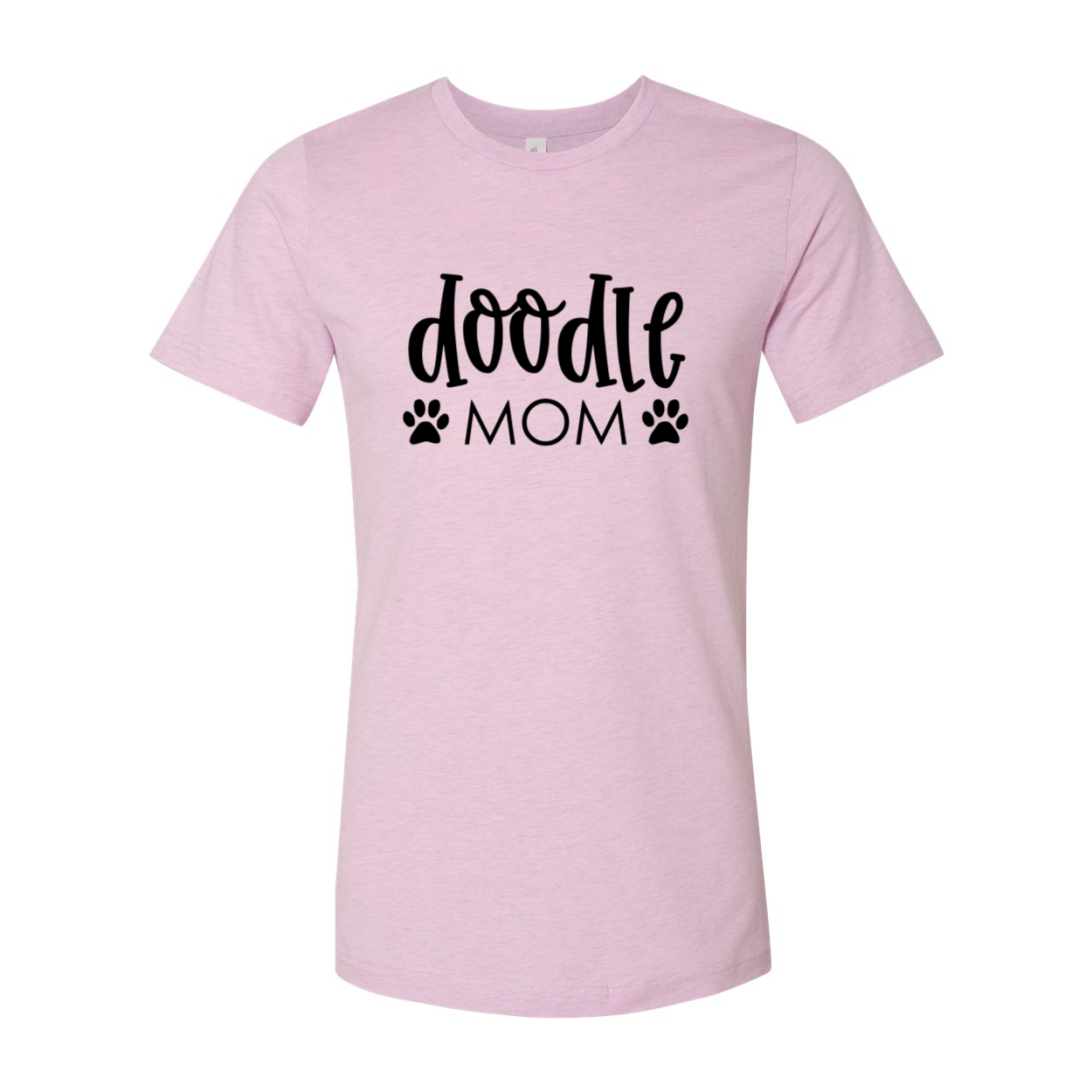 A stylish Doodle Mom Shirt made from soft ring spun cotton, featuring a classic crew neck and available in multiple colors.