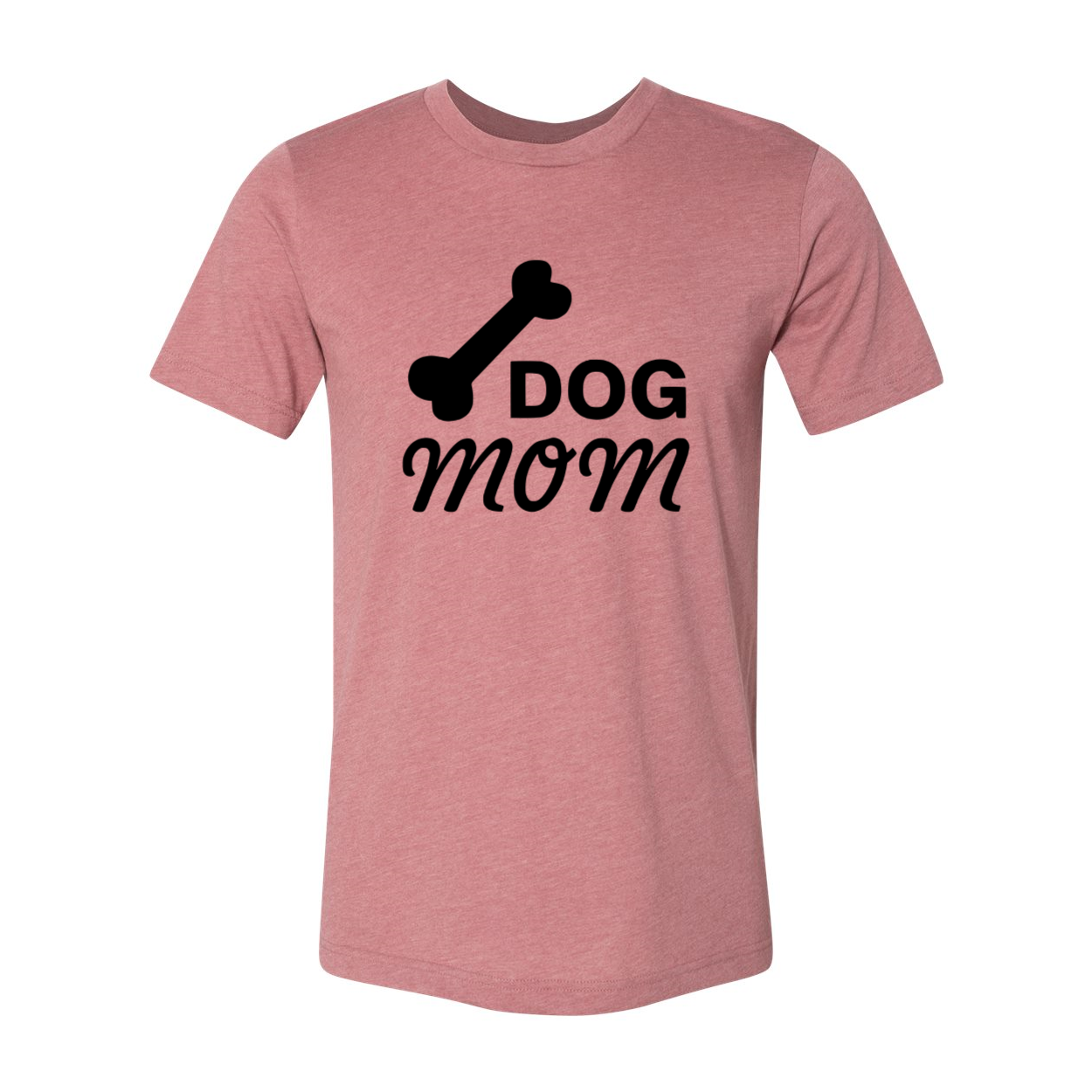 A stylish unisex Dog Mom Shirt made from soft ring spun cotton, available in various colors and sizes.