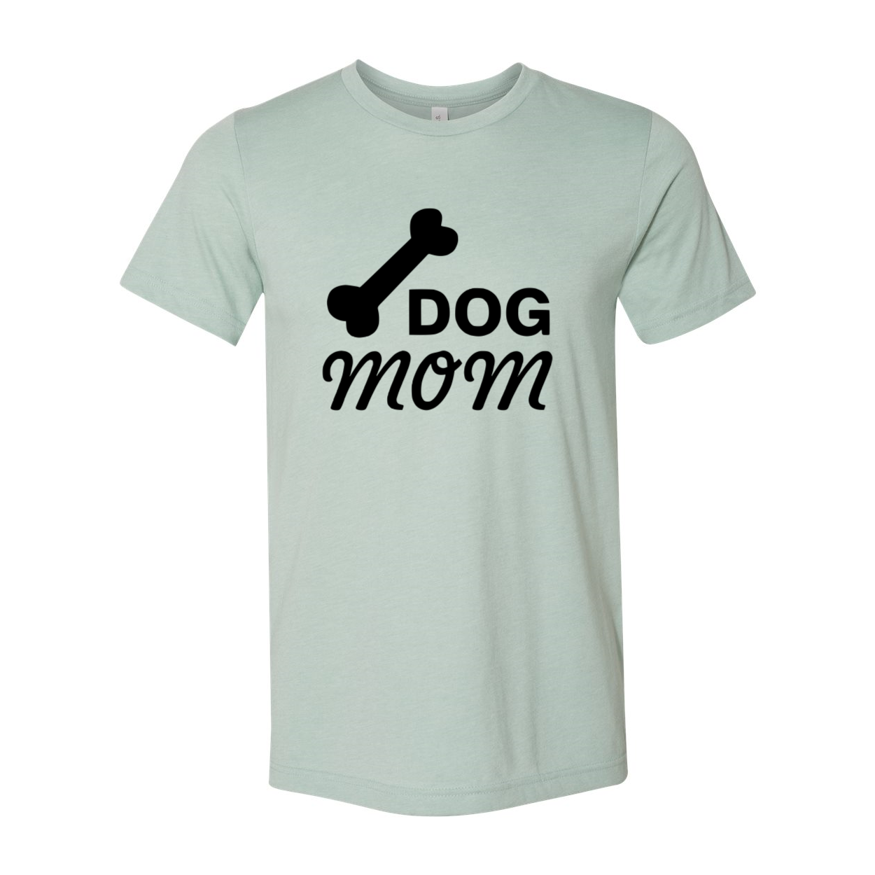 A stylish unisex Dog Mom Shirt made from soft ring spun cotton, available in various colors and sizes.