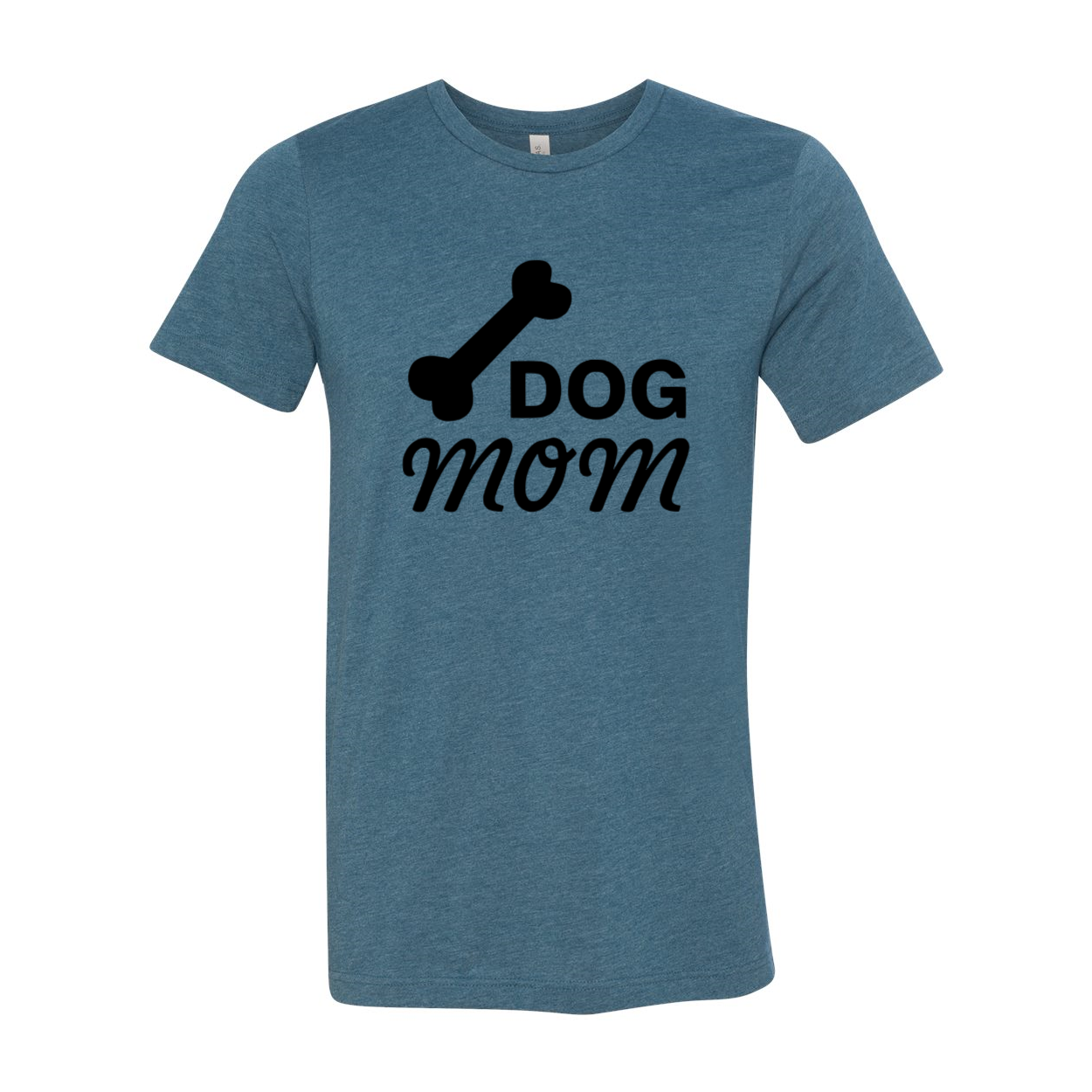 A stylish unisex Dog Mom Shirt made from soft ring spun cotton, available in various colors and sizes.