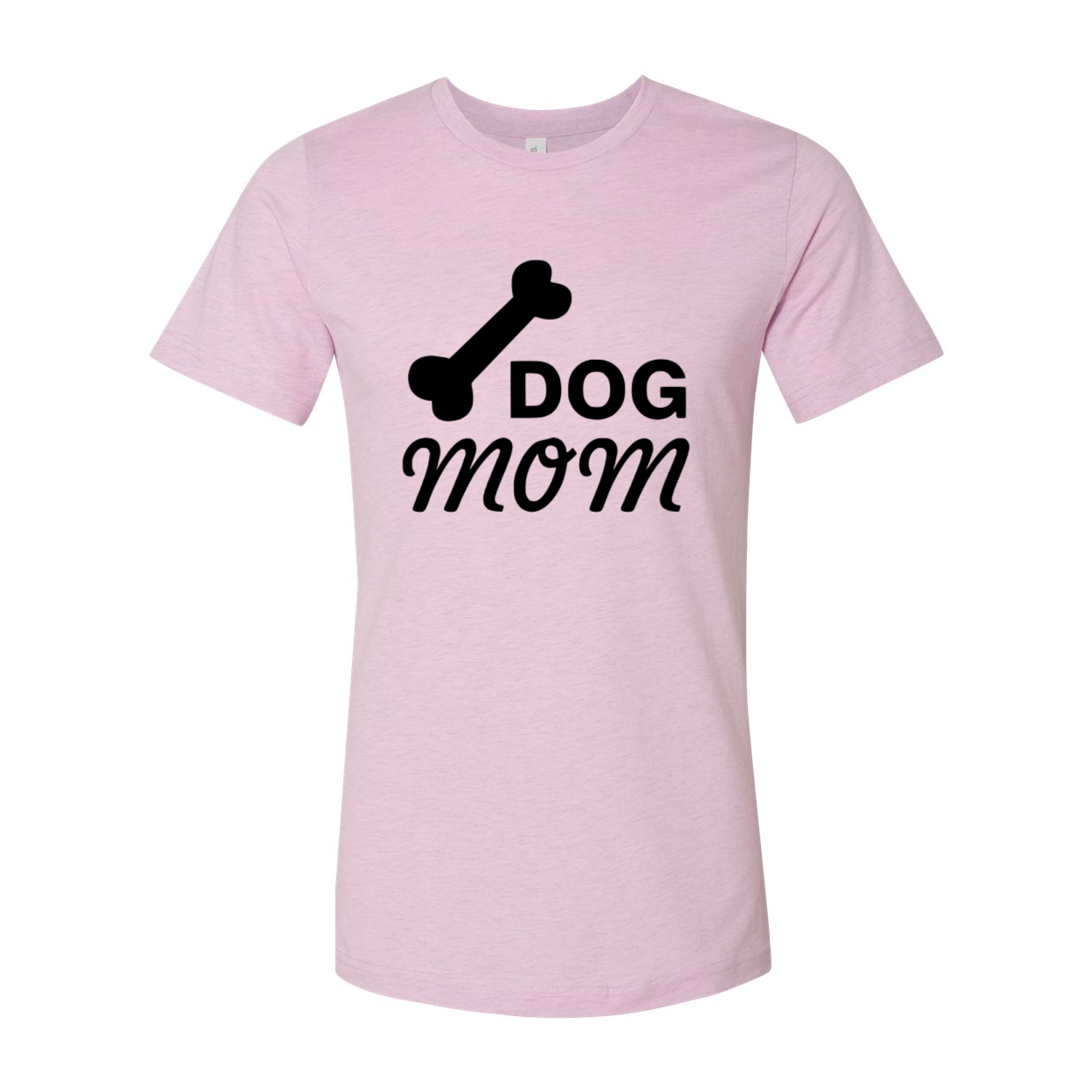 A stylish unisex Dog Mom Shirt made from soft ring spun cotton, available in various colors and sizes.