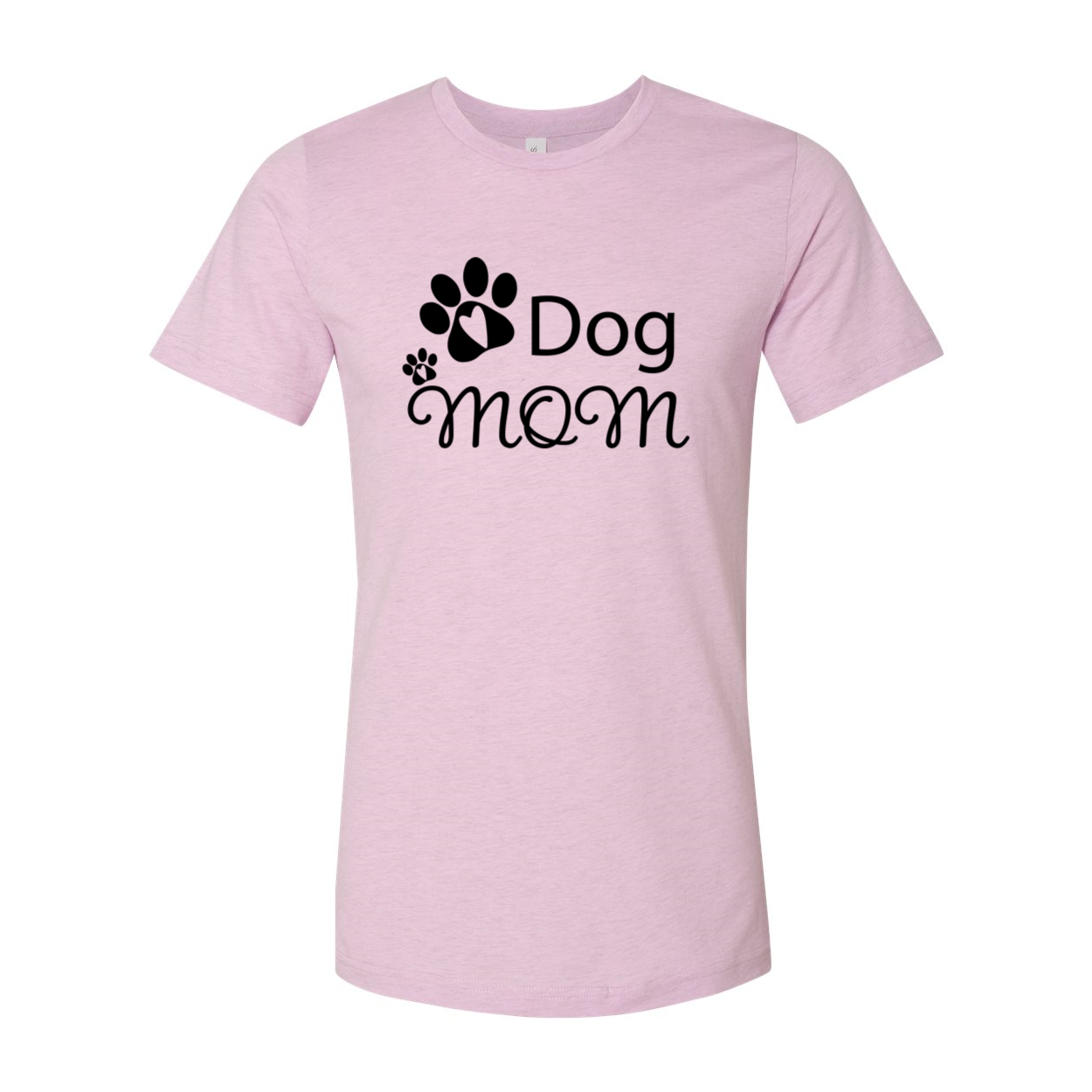 A stylish unisex Dog Mom Shirt made from soft ring spun cotton, available in various colors and sizes.