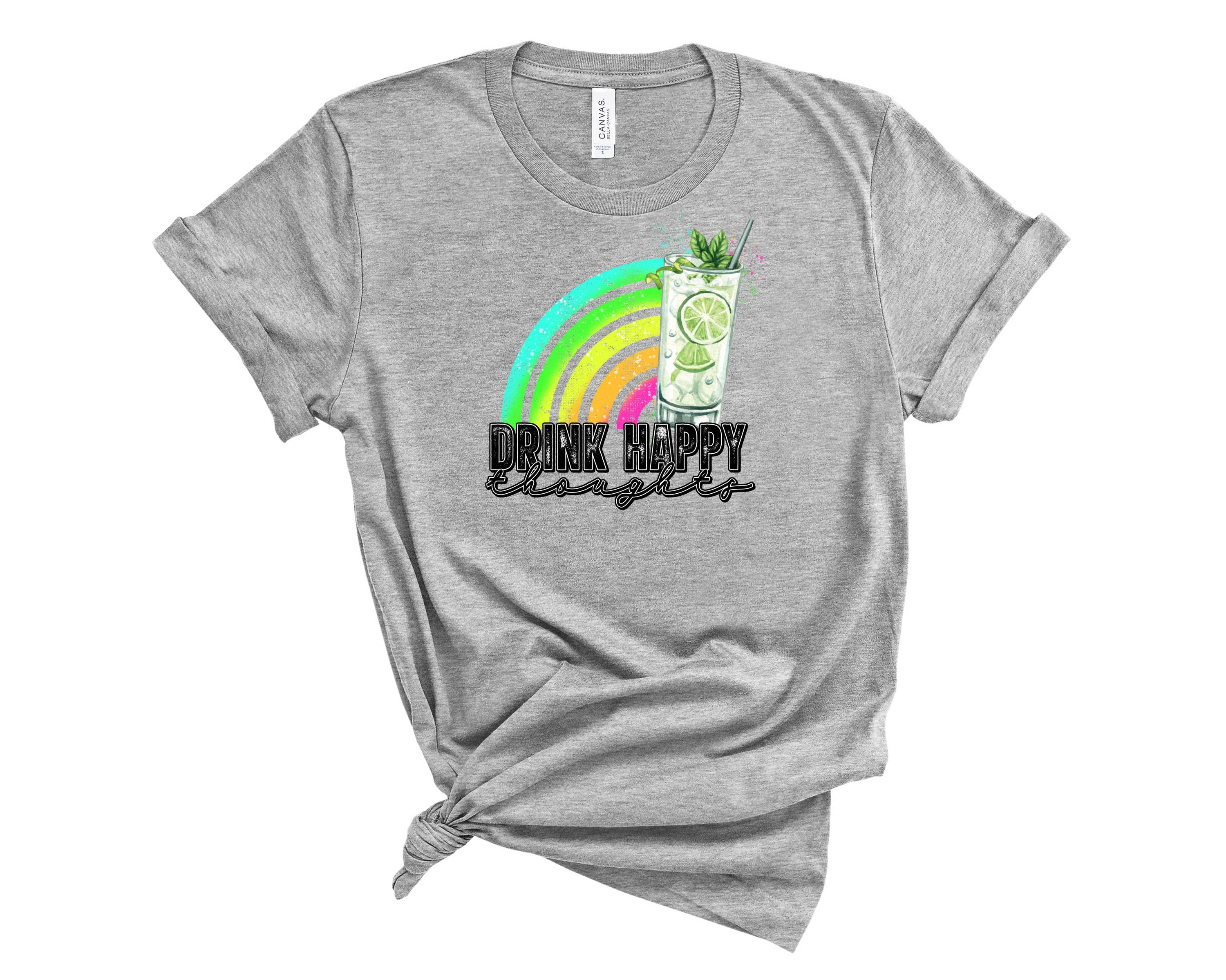 A unisex graphic tee featuring a colorful mojito design, perfect for summer wear.