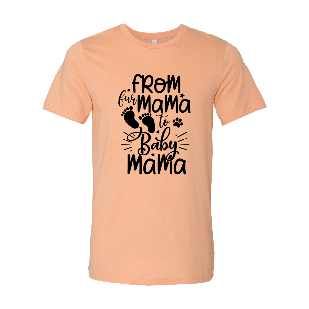 DT0152 From Fur Mama To Baby Mama Shirt in various colors, showcasing its soft fabric and stylish design.