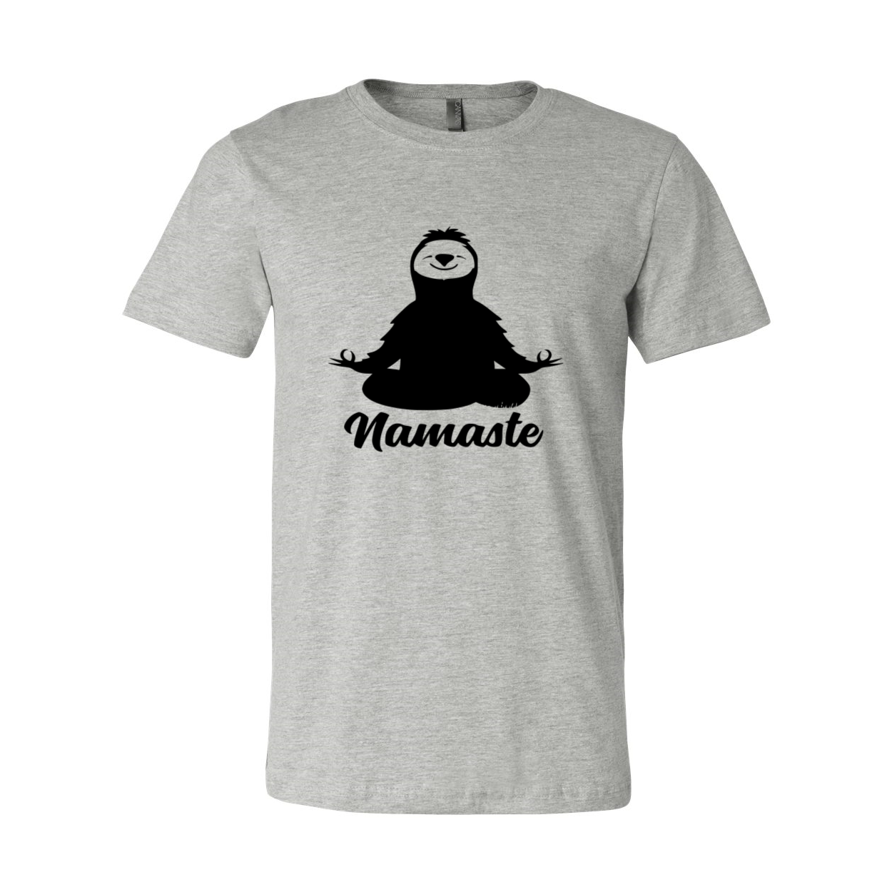 DT0166 Sloth Namaste Shirt featuring a playful sloth graphic and comfortable fit, available in multiple colors.