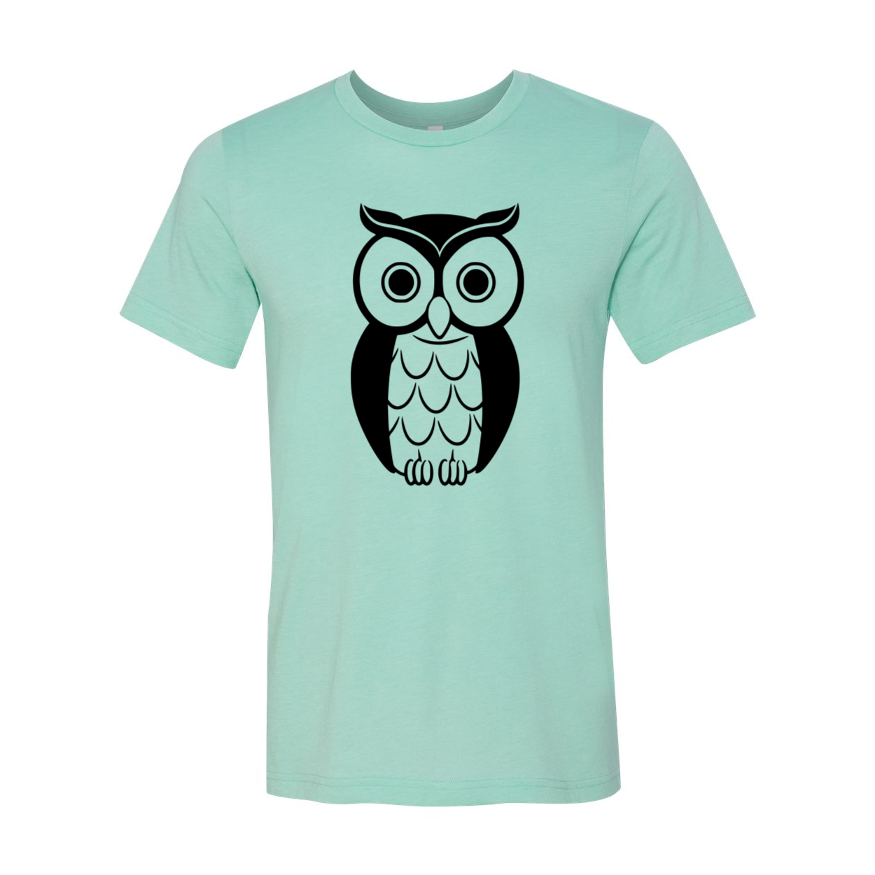 DT0160 Owl Shirt featuring a vibrant owl design on a comfortable unisex T-shirt made from ring spun cotton.