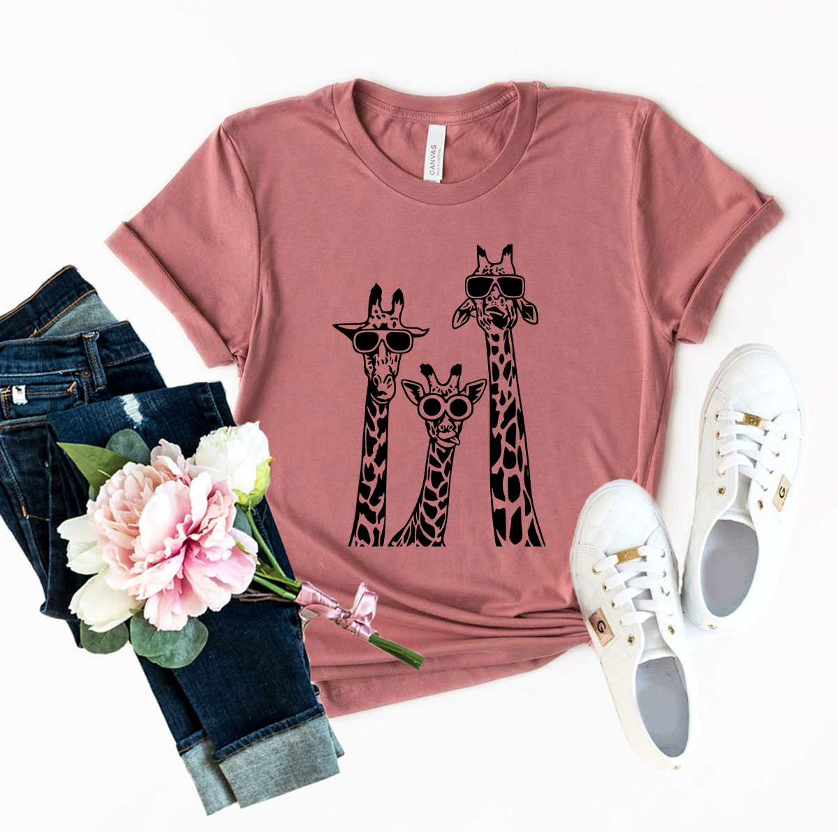 DT0162 Giraffe Shirt in various colors, showcasing its soft fabric and stylish design.