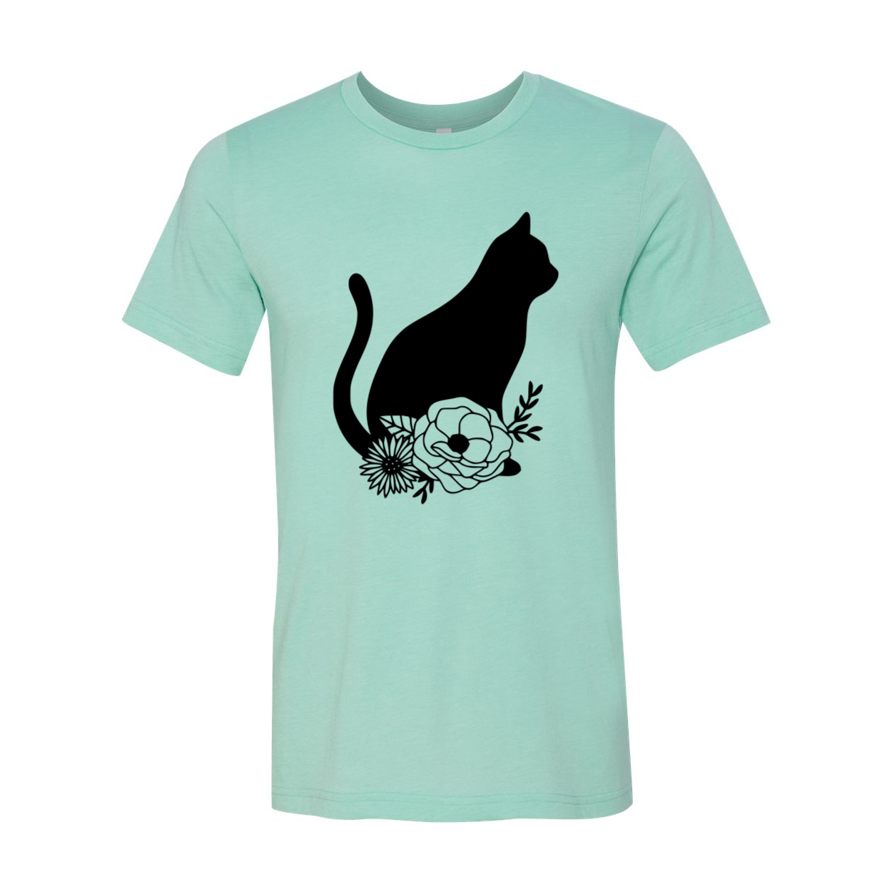 DT0164 Cat Shirt in various colors, showcasing its comfortable fabric and stylish design.