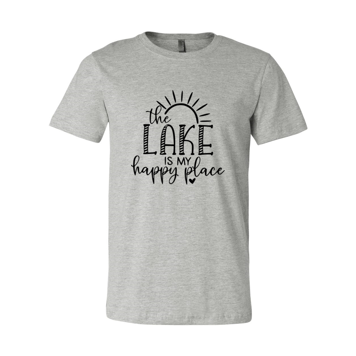 DT0168 The Lake Is My Happy Place Shirt in various colors, showcasing its soft fabric and stylish design.