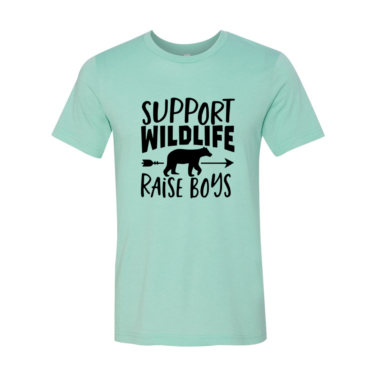 DT0179 Support Wildlife And Raise Boys Shirt in various colors, showcasing its comfortable fit and high-quality print.