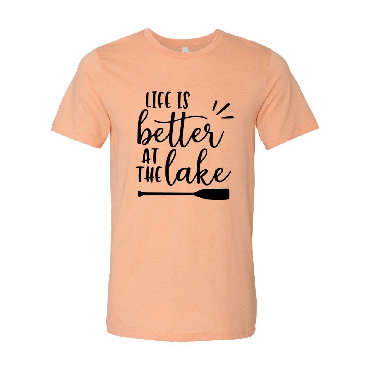 DT0118 Life Is Better At The Lakes Shirt in various colors, showcasing its unisex design and soft fabric.