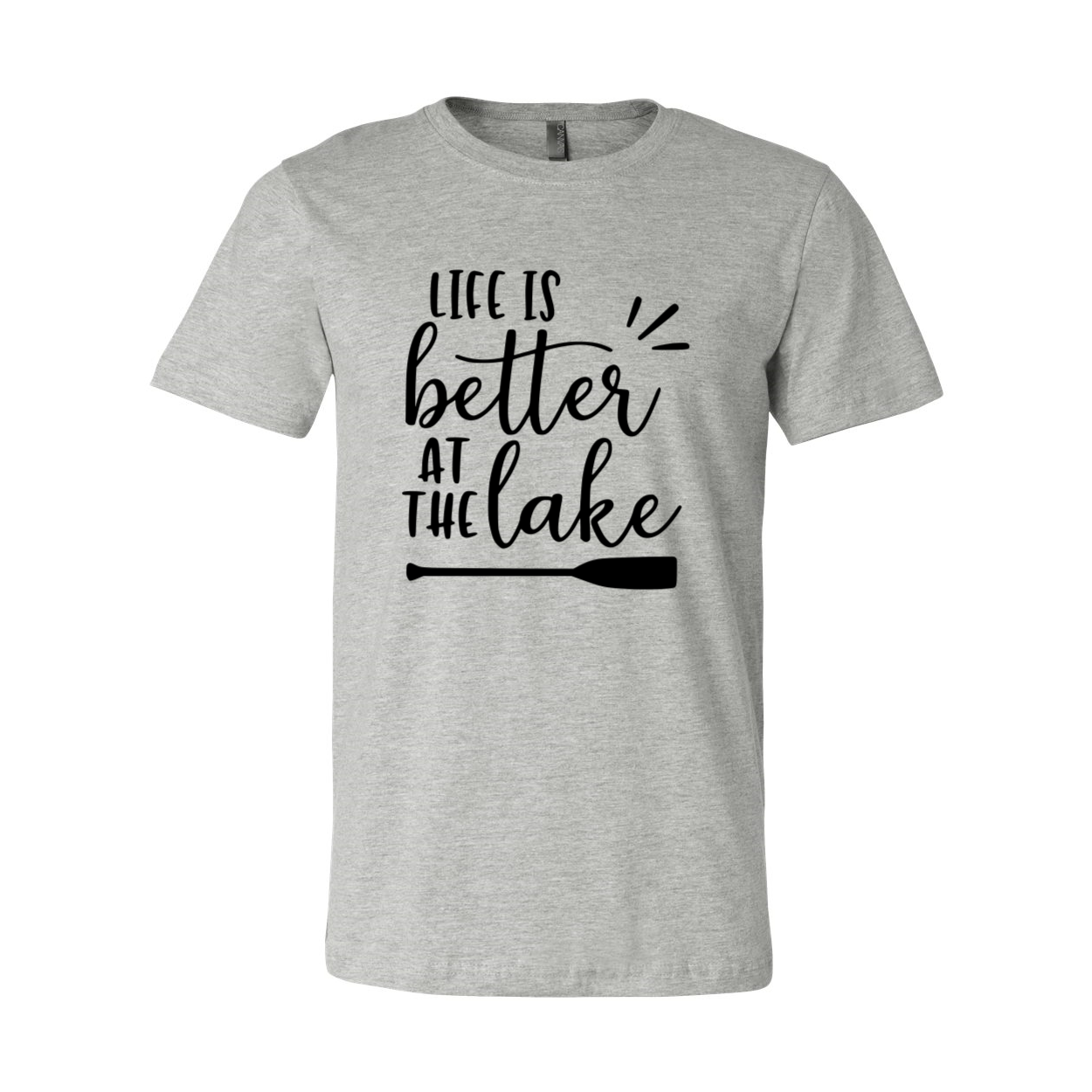 DT0118 Life Is Better At The Lakes Shirt in various colors, showcasing its unisex design and soft fabric.