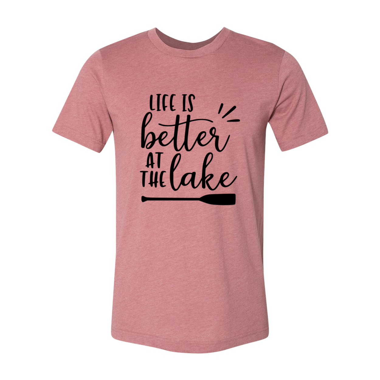 DT0118 Life Is Better At The Lakes Shirt in various colors, showcasing its unisex design and soft fabric.