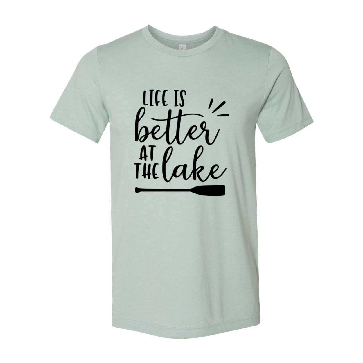 DT0118 Life Is Better At The Lakes Shirt in various colors, showcasing its unisex design and soft fabric.