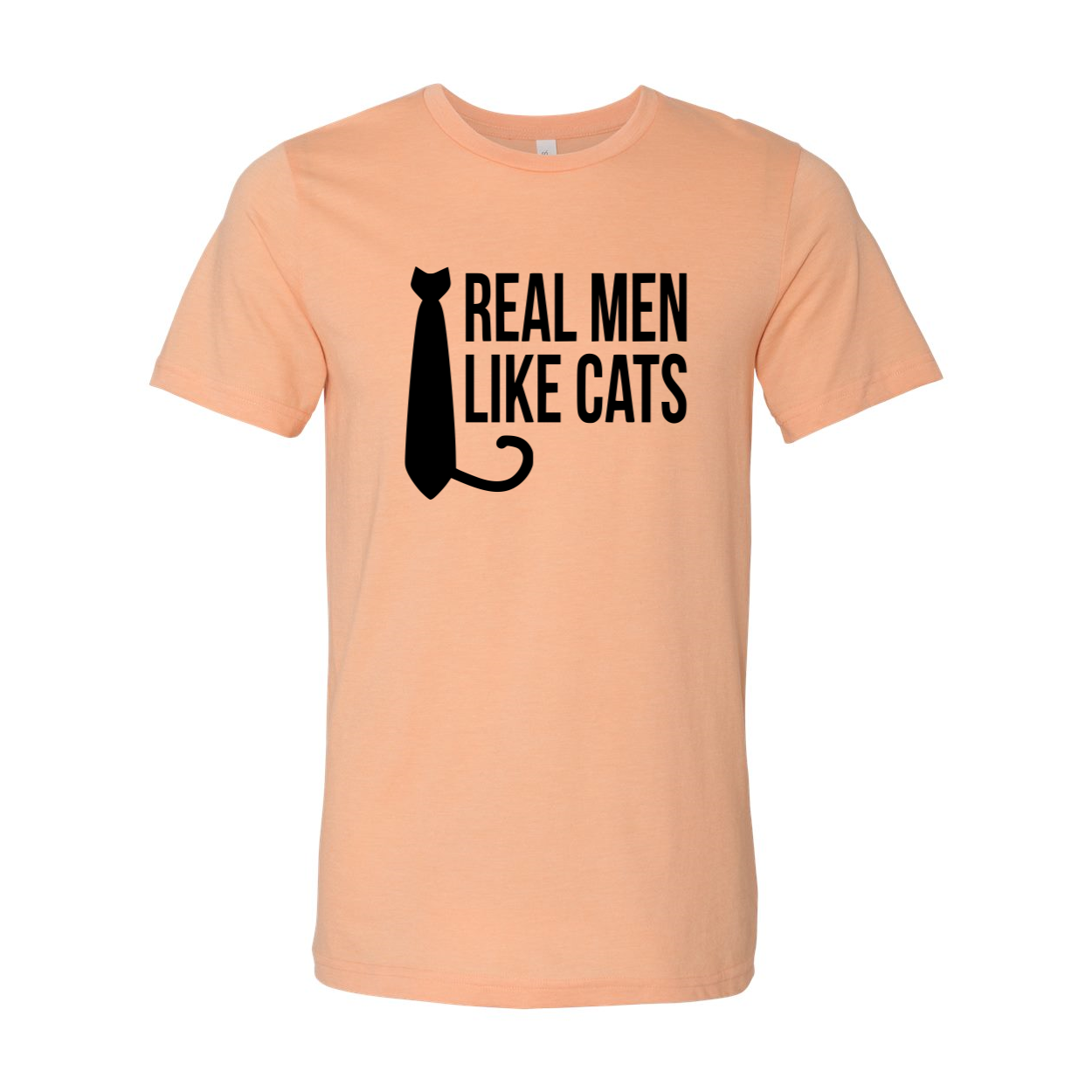 DT0180 Real Man Like Cat Shirt in various colors, showcasing its soft fabric and stylish design.