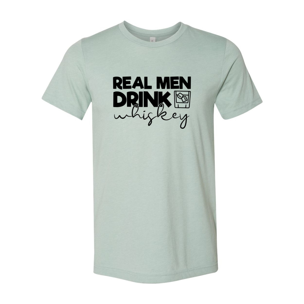 DT0182 Real Men Drink Whiskey Shirt in various colors, showcasing its comfortable fit and high-quality print.