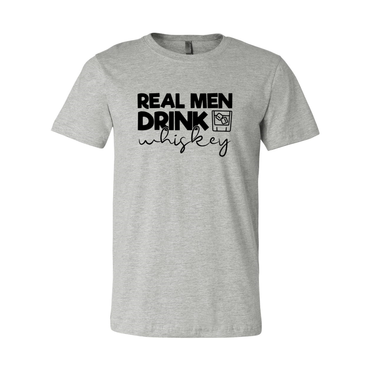 DT0182 Real Men Drink Whiskey Shirt in various colors, showcasing its comfortable fit and high-quality print.