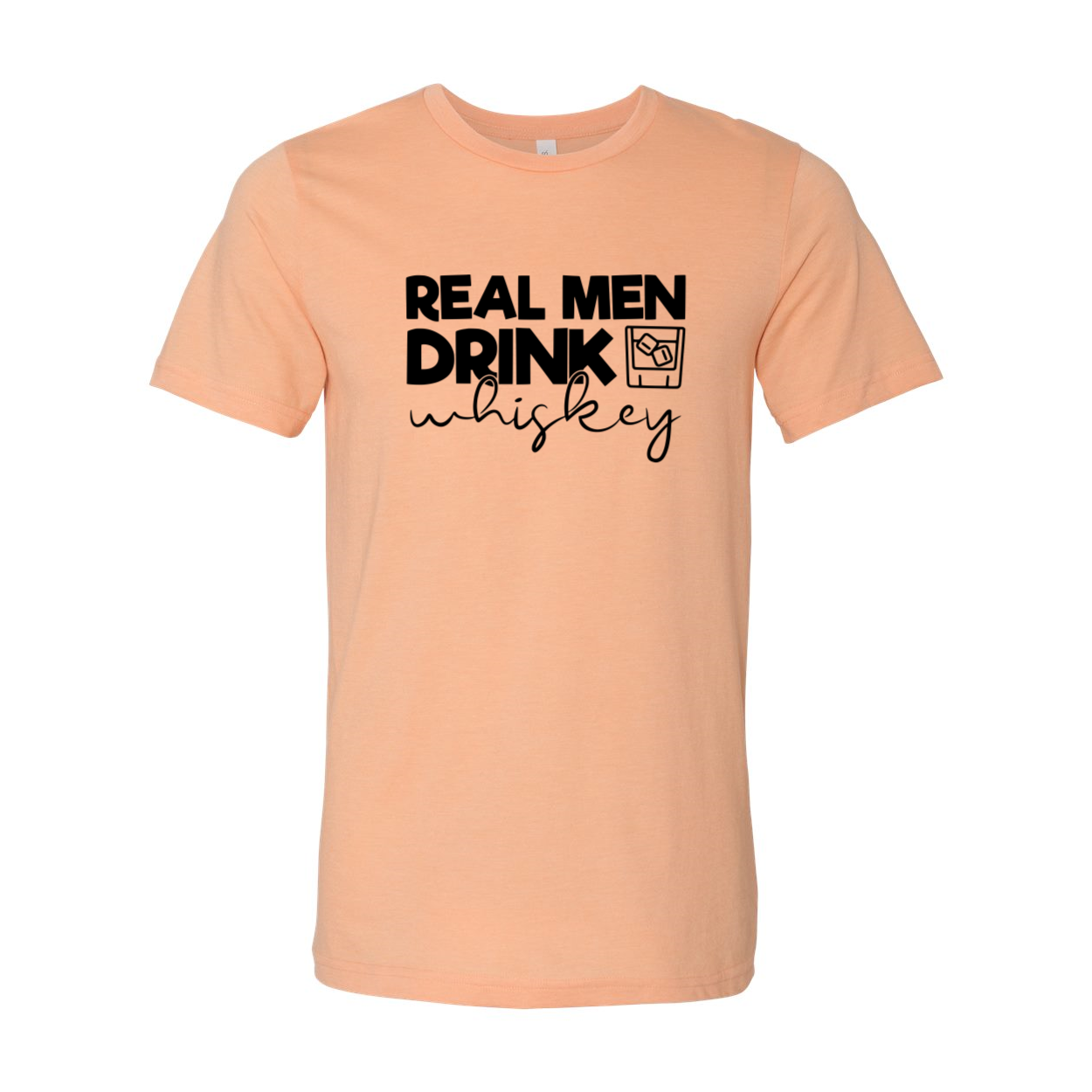 DT0182 Real Men Drink Whiskey Shirt in various colors, showcasing its comfortable fit and high-quality print.