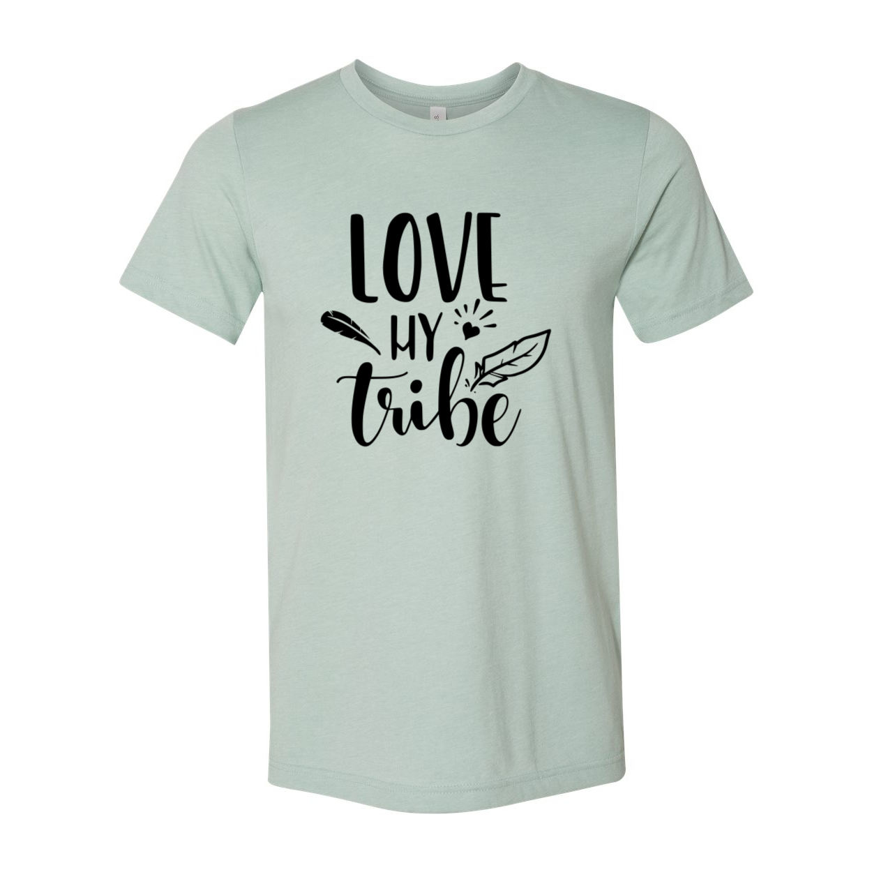 DT0196 Love My Tribe Shirt in various colors, showcasing its soft fabric and stylish design.