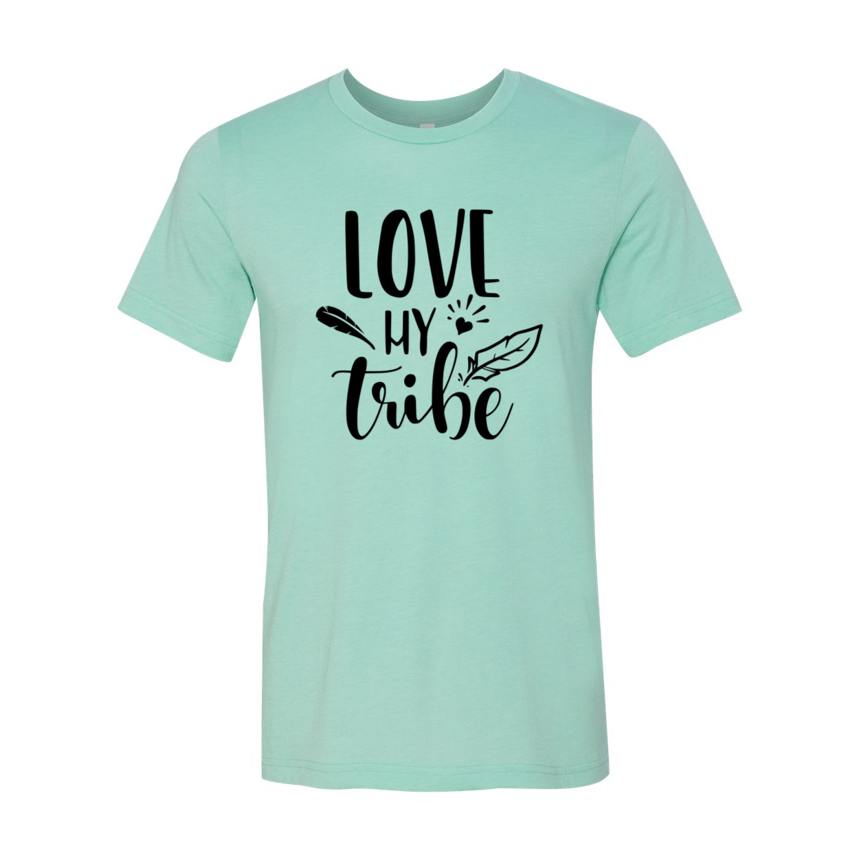 DT0196 Love My Tribe Shirt in various colors, showcasing its soft fabric and stylish design.