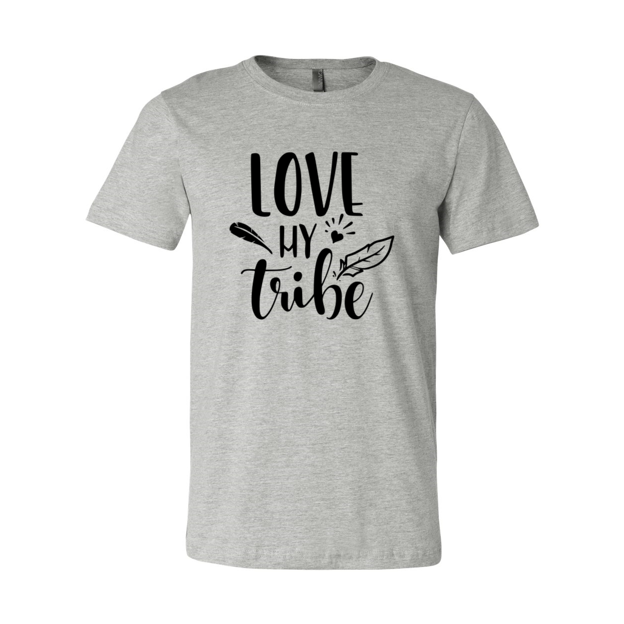 DT0196 Love My Tribe Shirt in various colors, showcasing its soft fabric and stylish design.