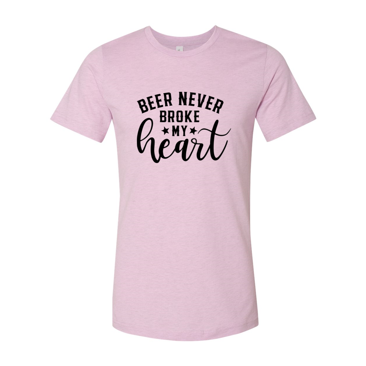 DT0213 Beer Never Broke My Heart Shirt in various colors, showcasing its soft fabric and stylish design.