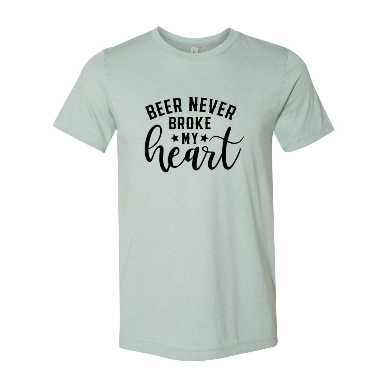 DT0213 Beer Never Broke My Heart Shirt in various colors, showcasing its soft fabric and stylish design.