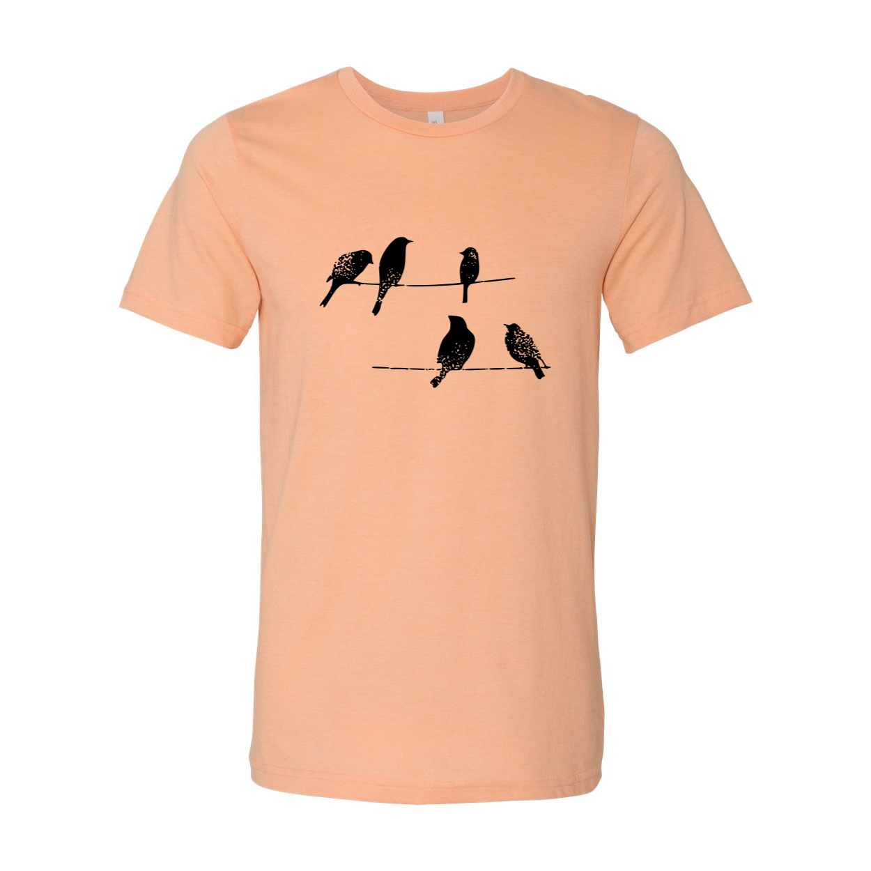 DT0250 Birds On Wire Shirt in various colors, showcasing its comfortable fit and stylish design.