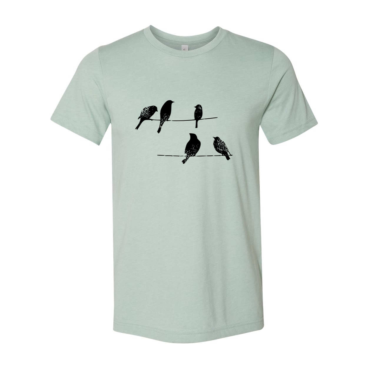 DT0250 Birds On Wire Shirt in various colors, showcasing its comfortable fit and stylish design.