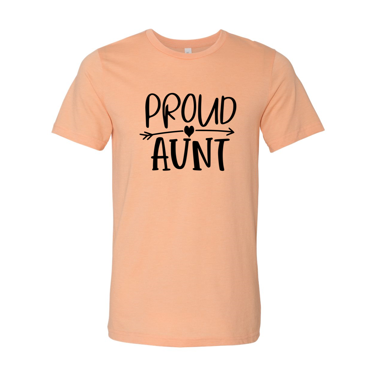 DT0277 Proud Aunt Shirt in various colors, showcasing its soft fabric and stylish design.