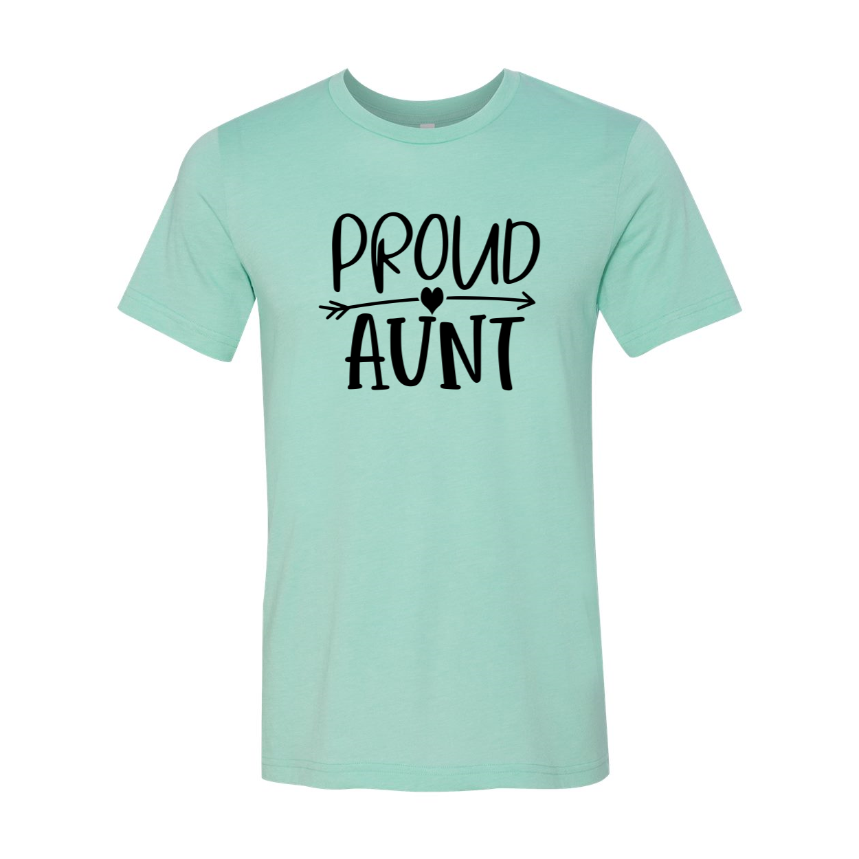 DT0277 Proud Aunt Shirt in various colors, showcasing its soft fabric and stylish design.