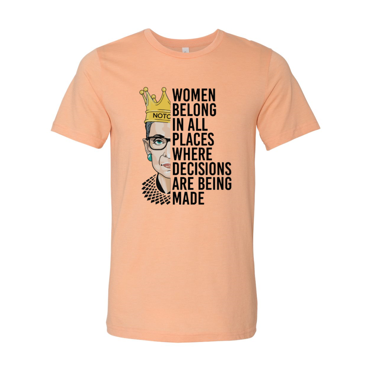 DT0398 Women Belong In All Places Shirt in various colors, showcasing its soft fabric and stylish design.