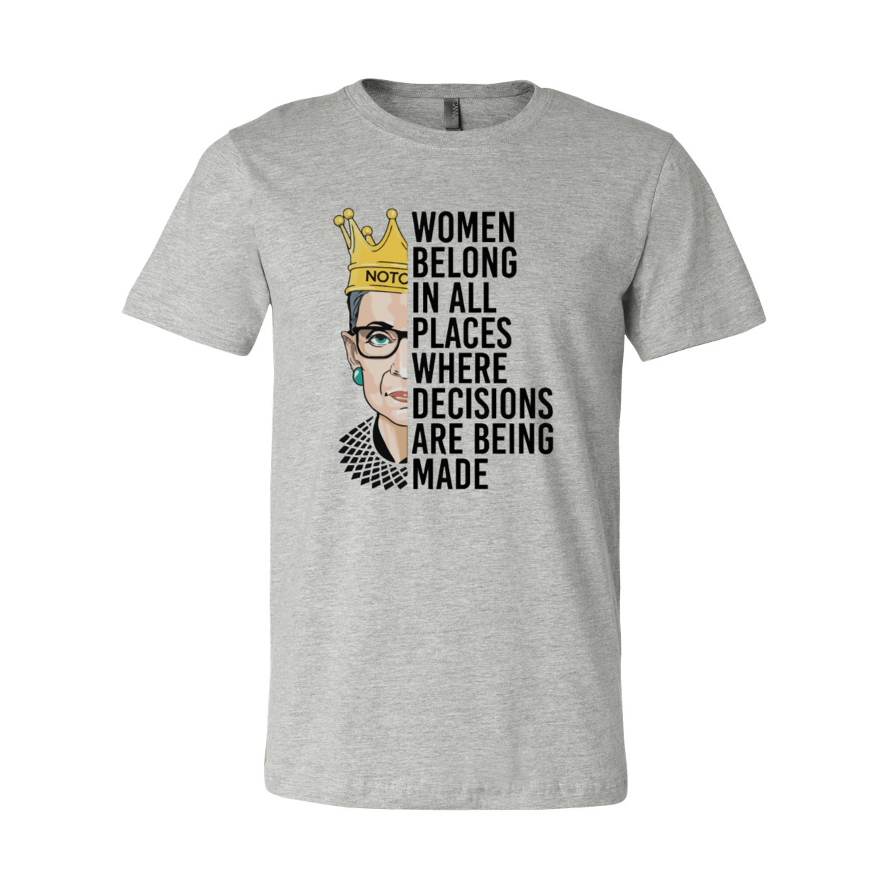 DT0398 Women Belong In All Places Shirt in various colors, showcasing its soft fabric and stylish design.