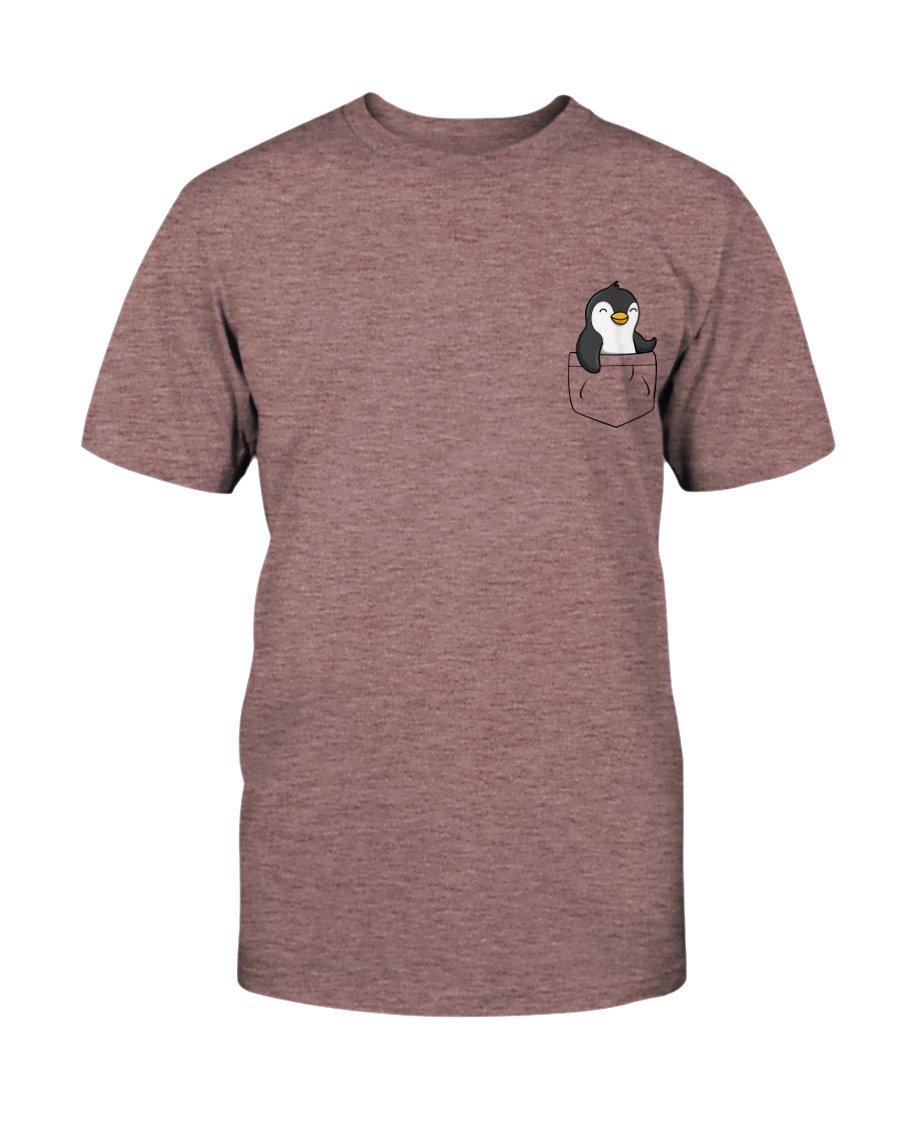 DT0502 Penguin Pocket Shirt in various colors, showcasing its soft fabric and stylish design.