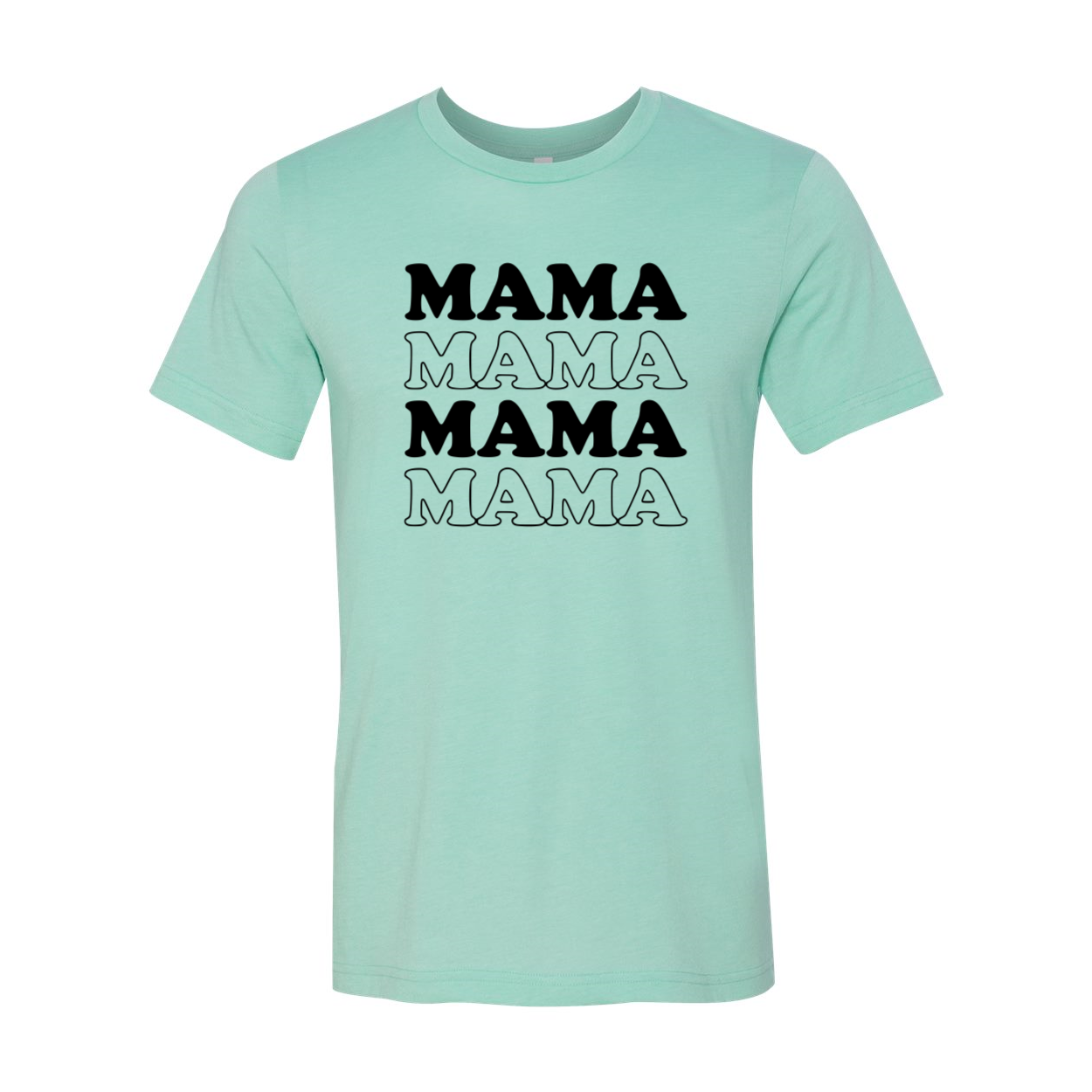 DT0057 Mama Shirt in various colors, showcasing its soft fabric and stylish design.